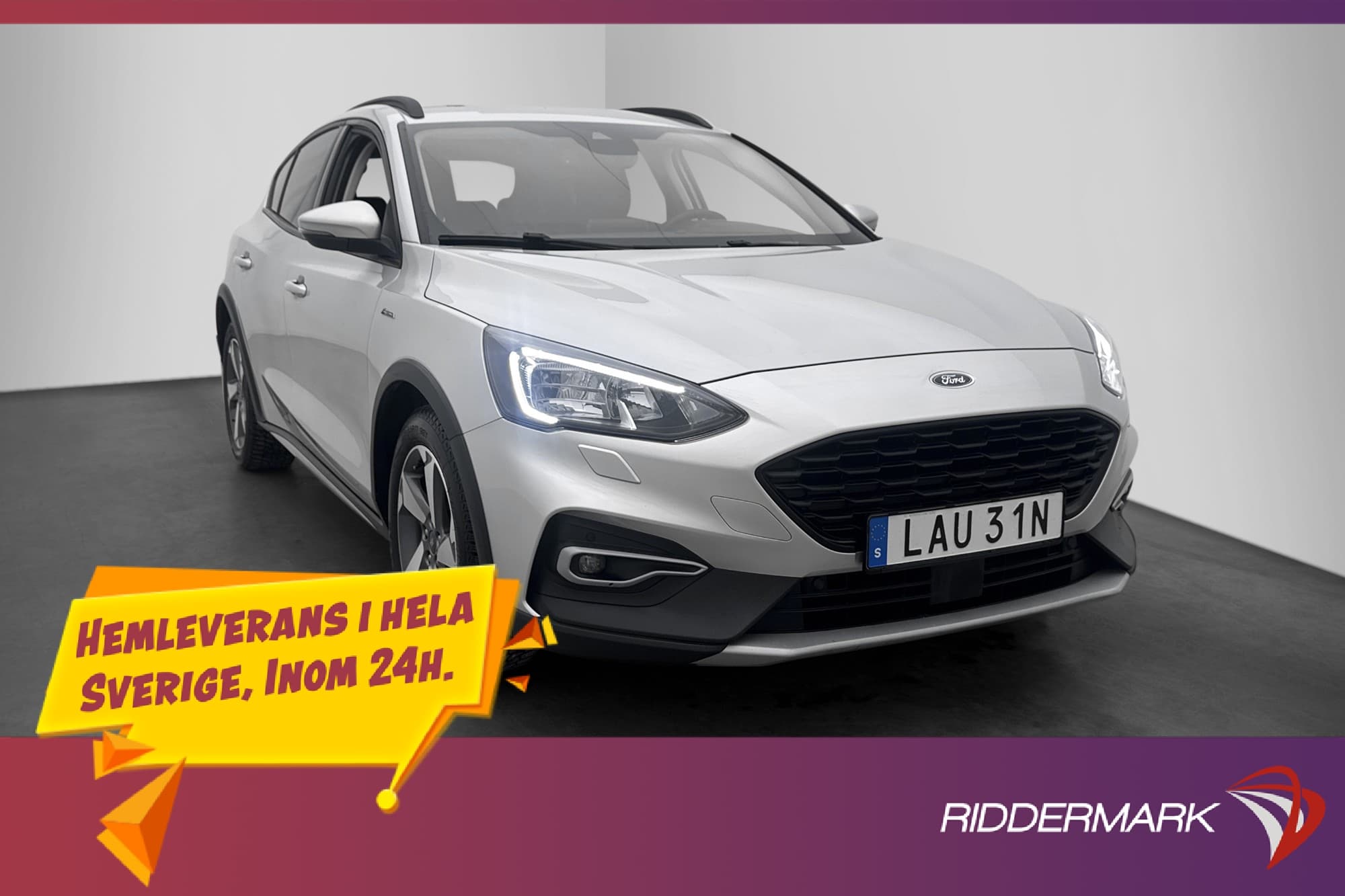 Ford Focus Active 1.0 EcoBoost 125hk Kamera Navi Rattvärme