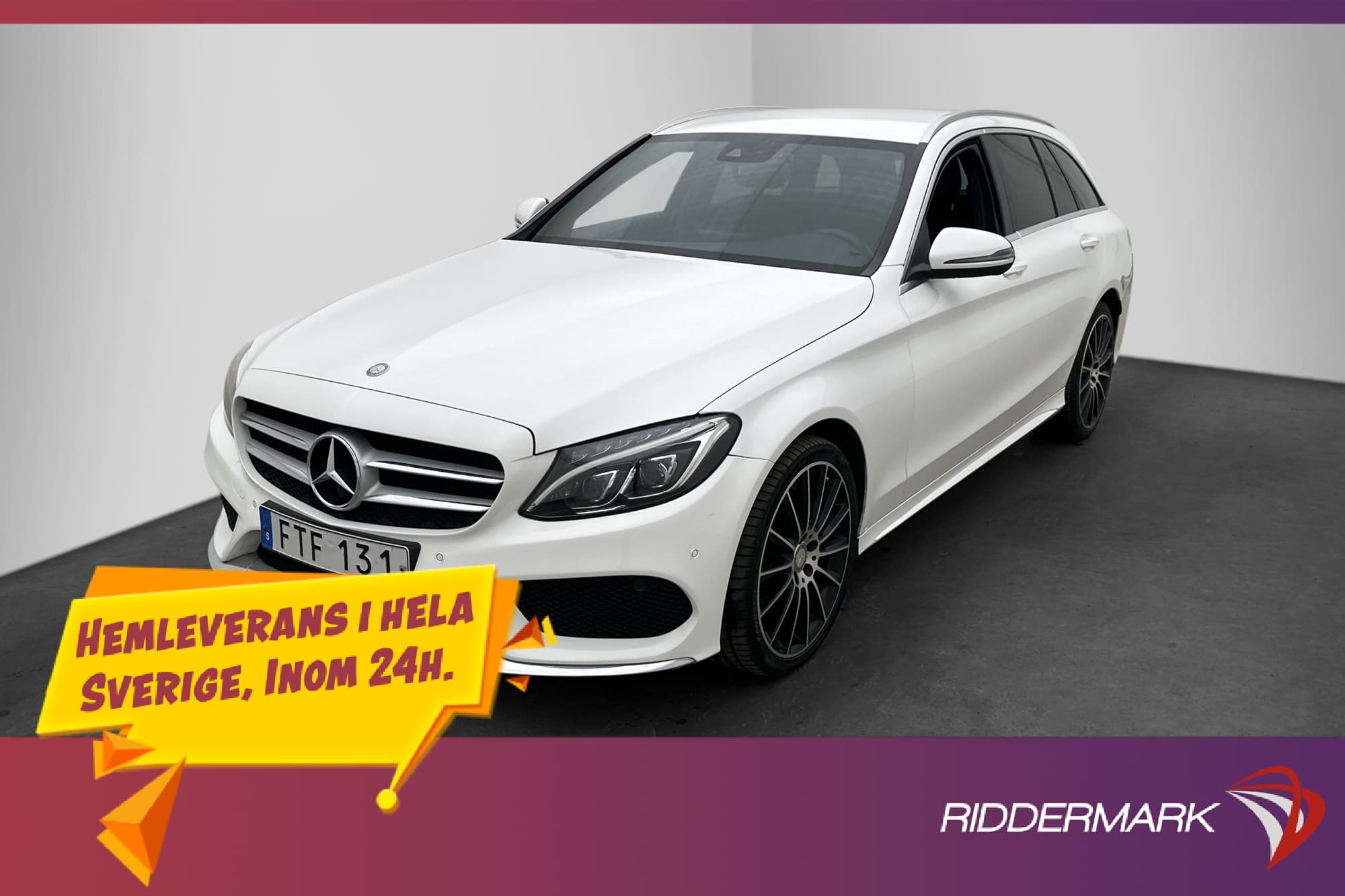 Mercedes-Benz C 220 T d 4M AMG D-Värmare Kamera Skinn Drag