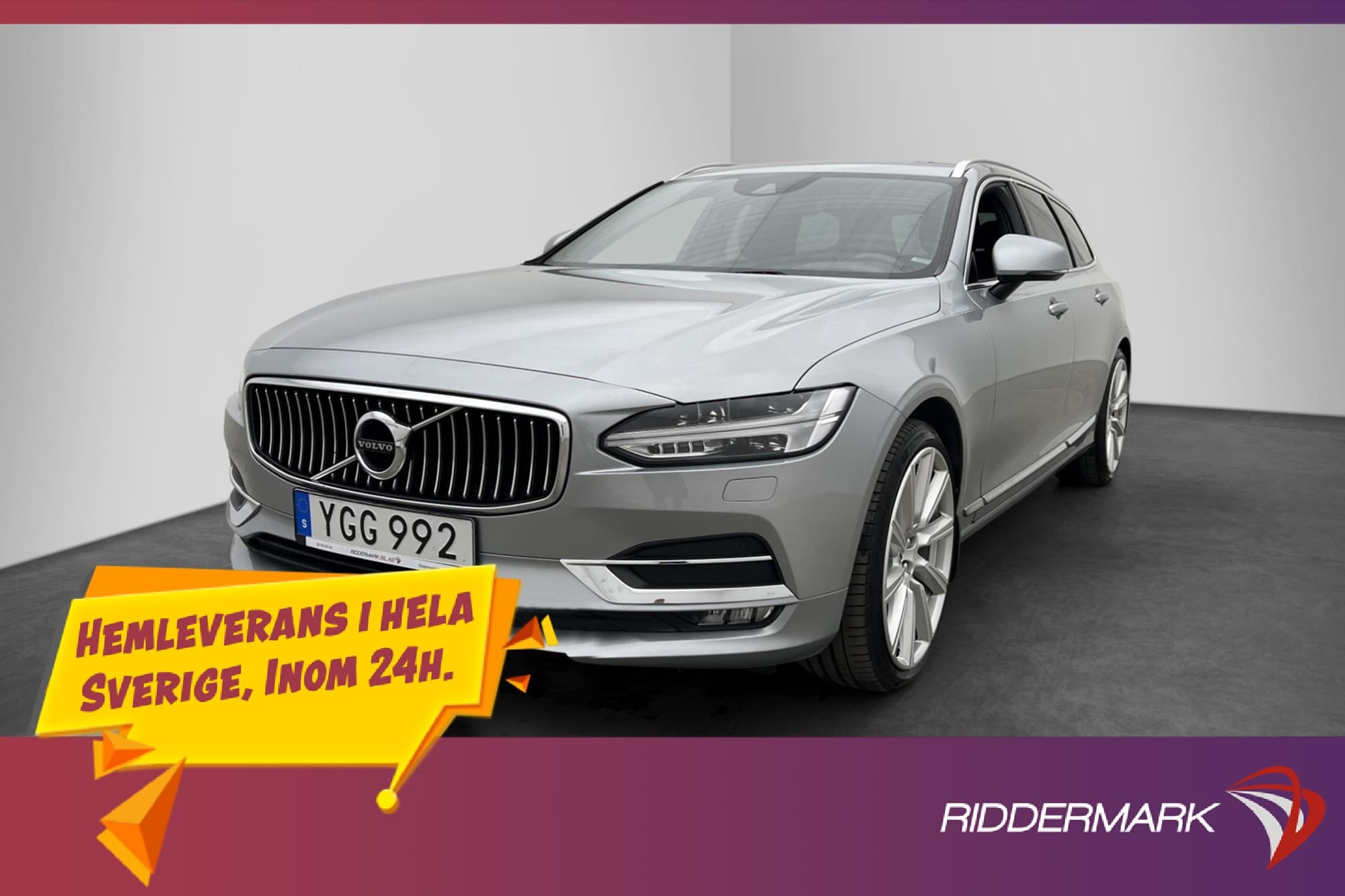 Volvo V90 T5 Inscription Skinn CarPlay Adaptiv-Fart Keyless