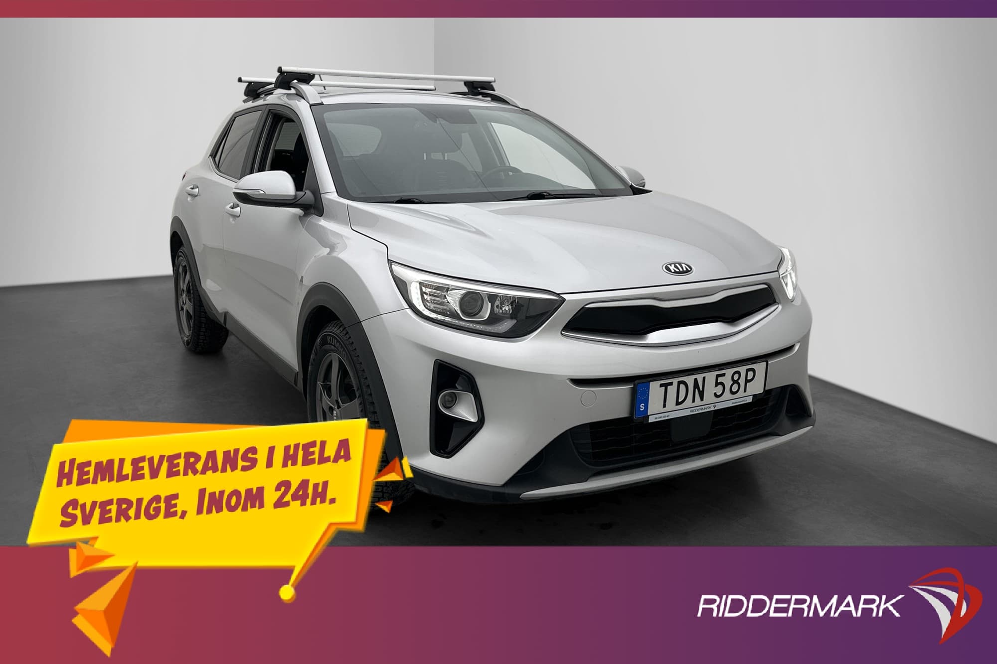 Kia Stonic 120hk Advance Plus Kamera Drag CarPlay Rattvärme