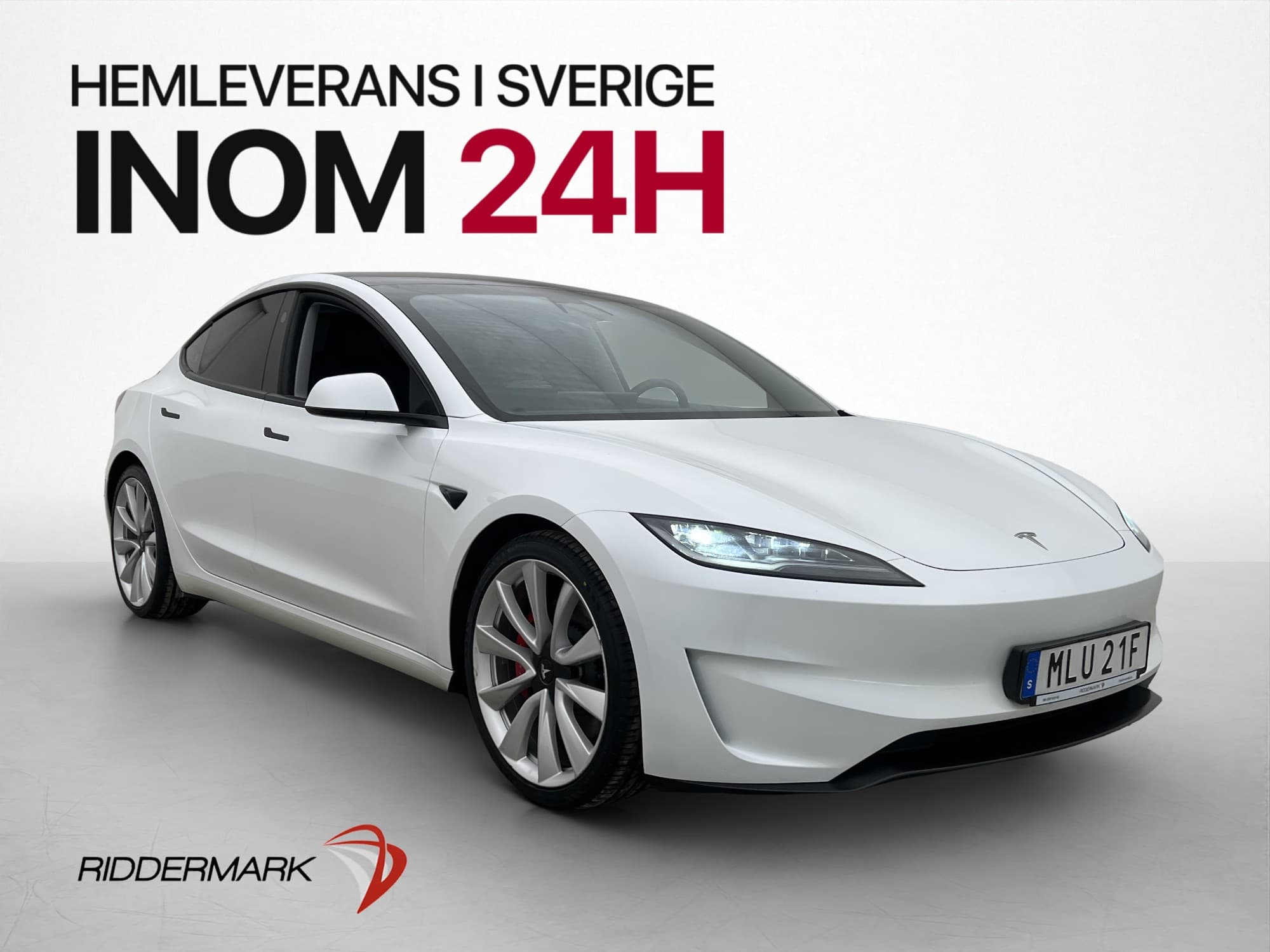 Tesla Model 3 Performance AWD Autopilot Värmare Panorama