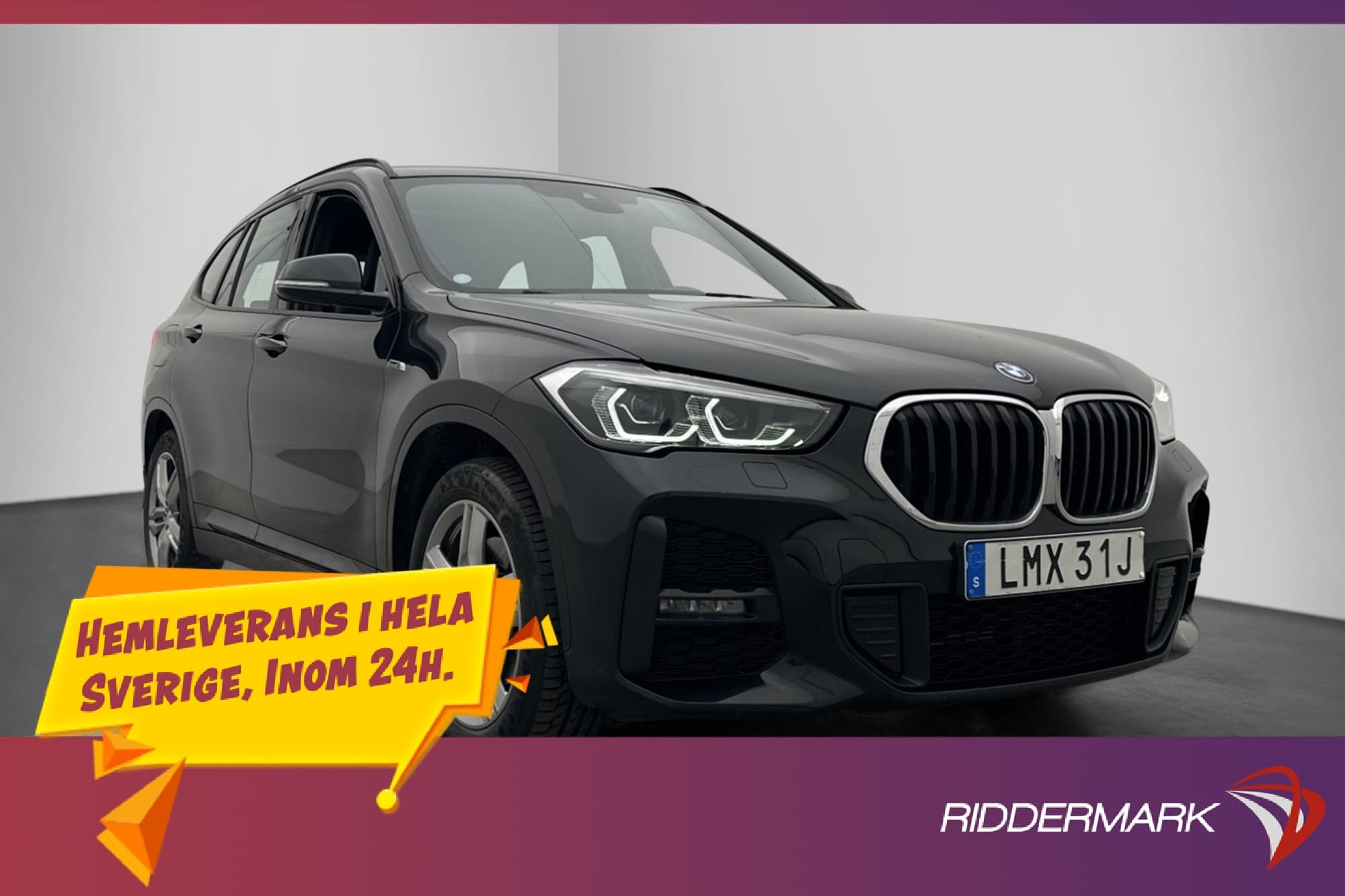 BMW X1 xDrive25e M Sport Skinn HUD Navi Sensorer Låg-Skatt