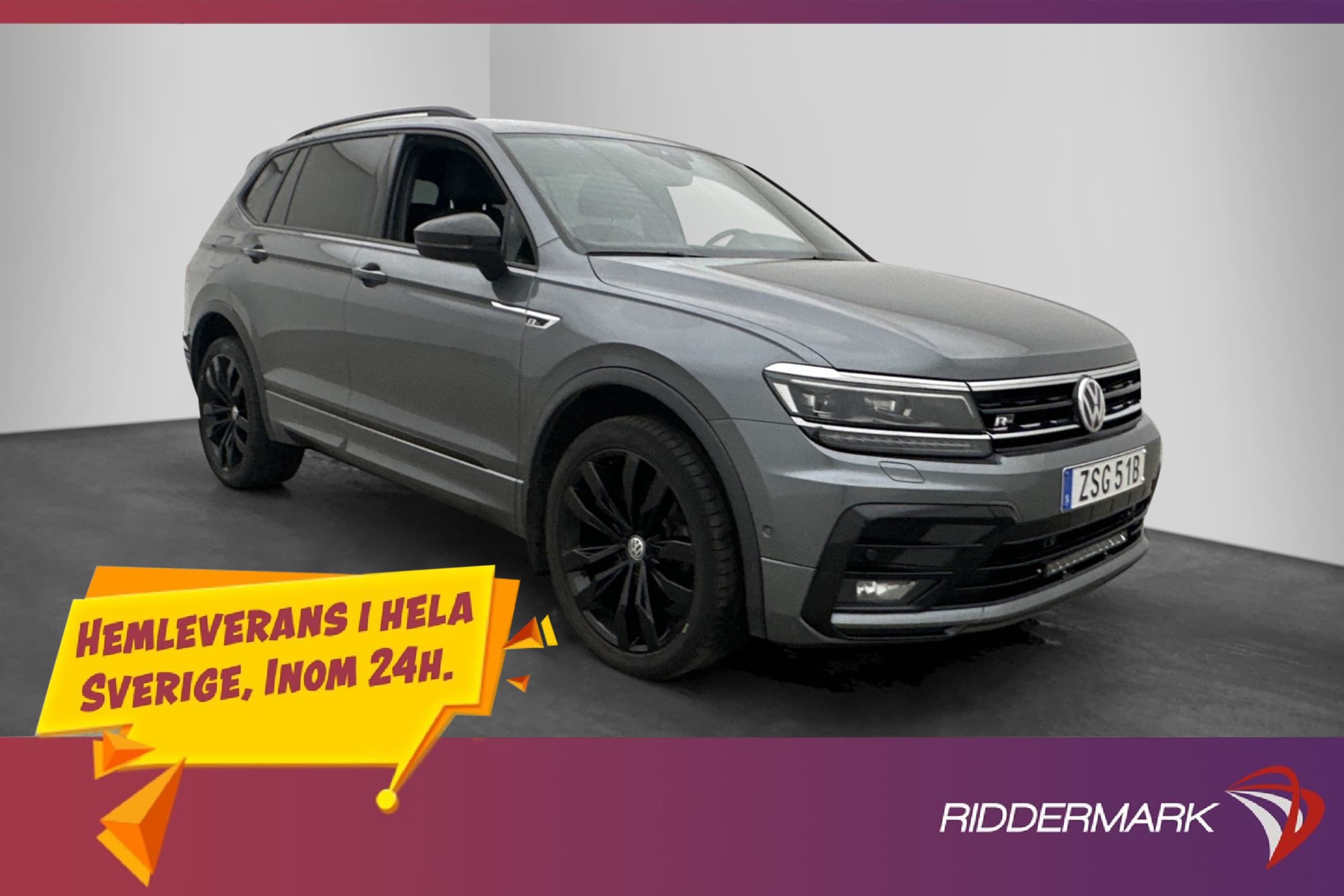 Volkswagen Tiguan Allspace 190hk R-Line Black Cockpit Värm