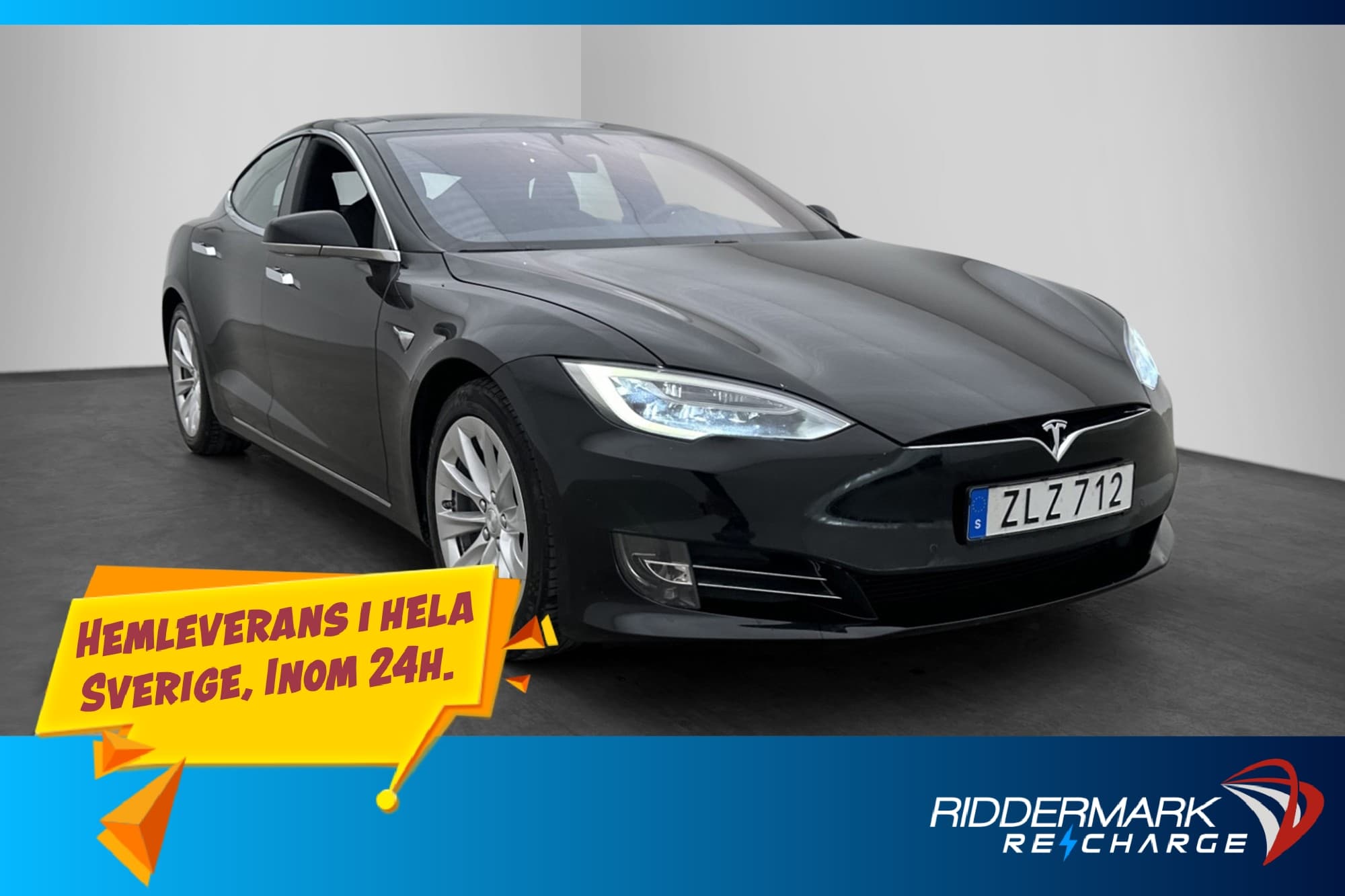 Tesla Model S 75D Svensksåld Luftfjädring AP Pano