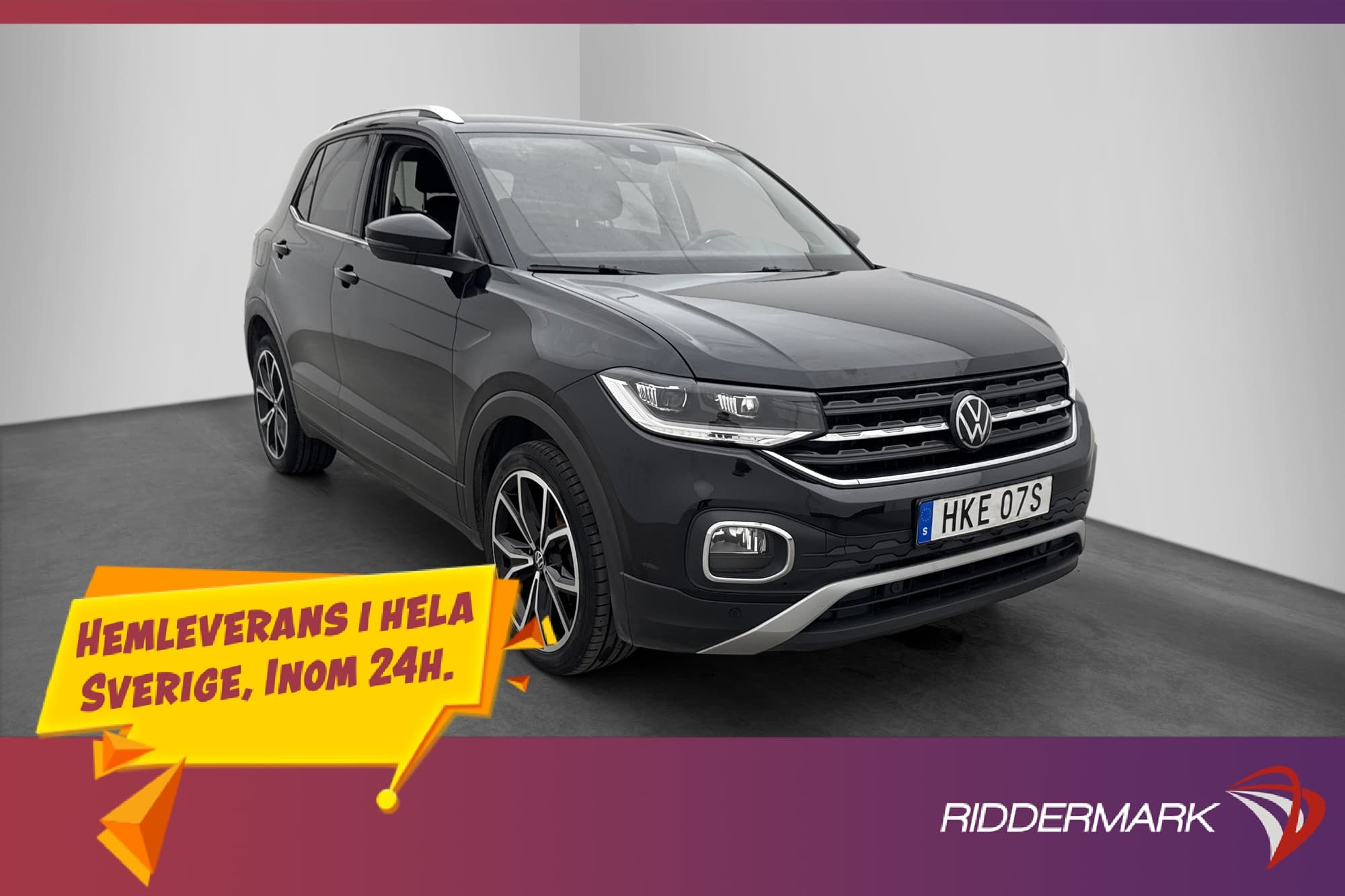 Volkswagen T-CROSS 1.0 TSI 110hk P-Sensorer Halvskinn MOMS