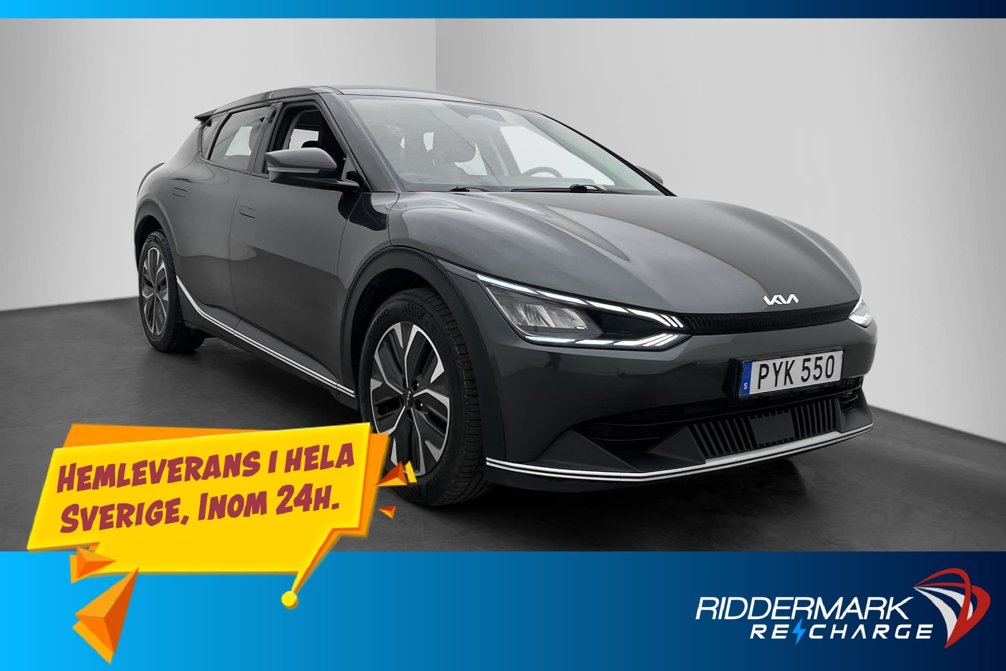 Kia EV6 77.4 kWh 228hk Dragkrok Kamera CarPlay Rattvärme