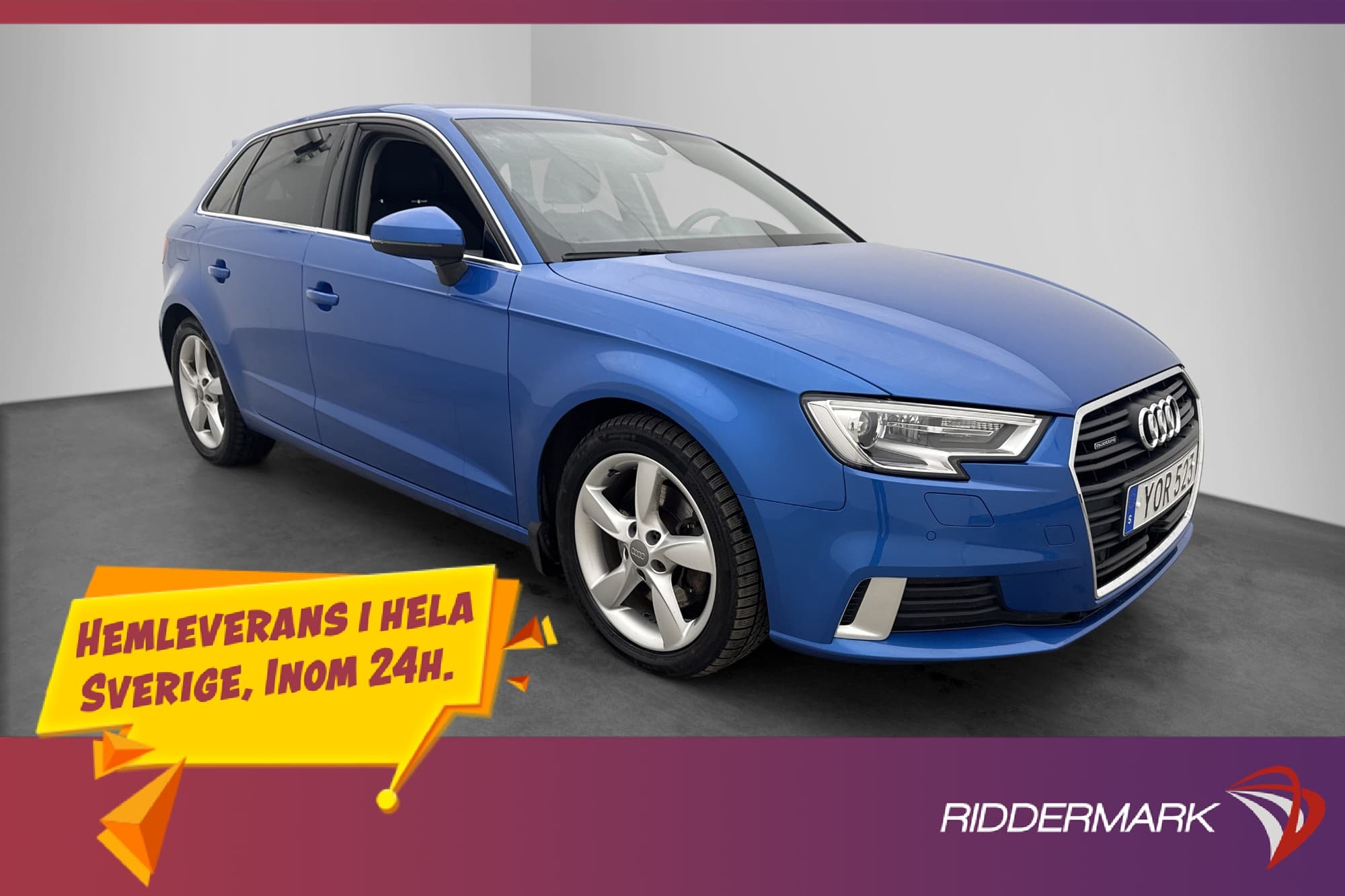 Audi A3 Sportback 2.0 TDI Quattro Värmare Dragkrok Navi