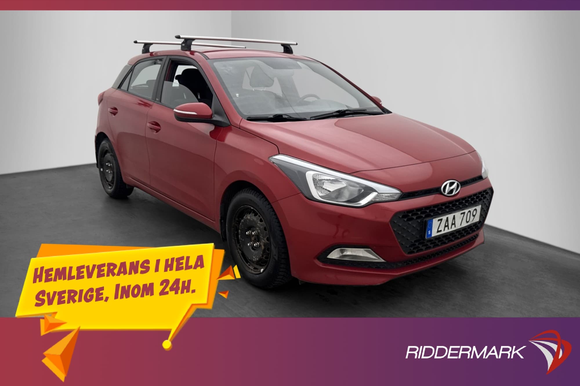 Hyundai i20 1.2 75hk Comfort Rattvärme Bluetooth Låg-Skatt