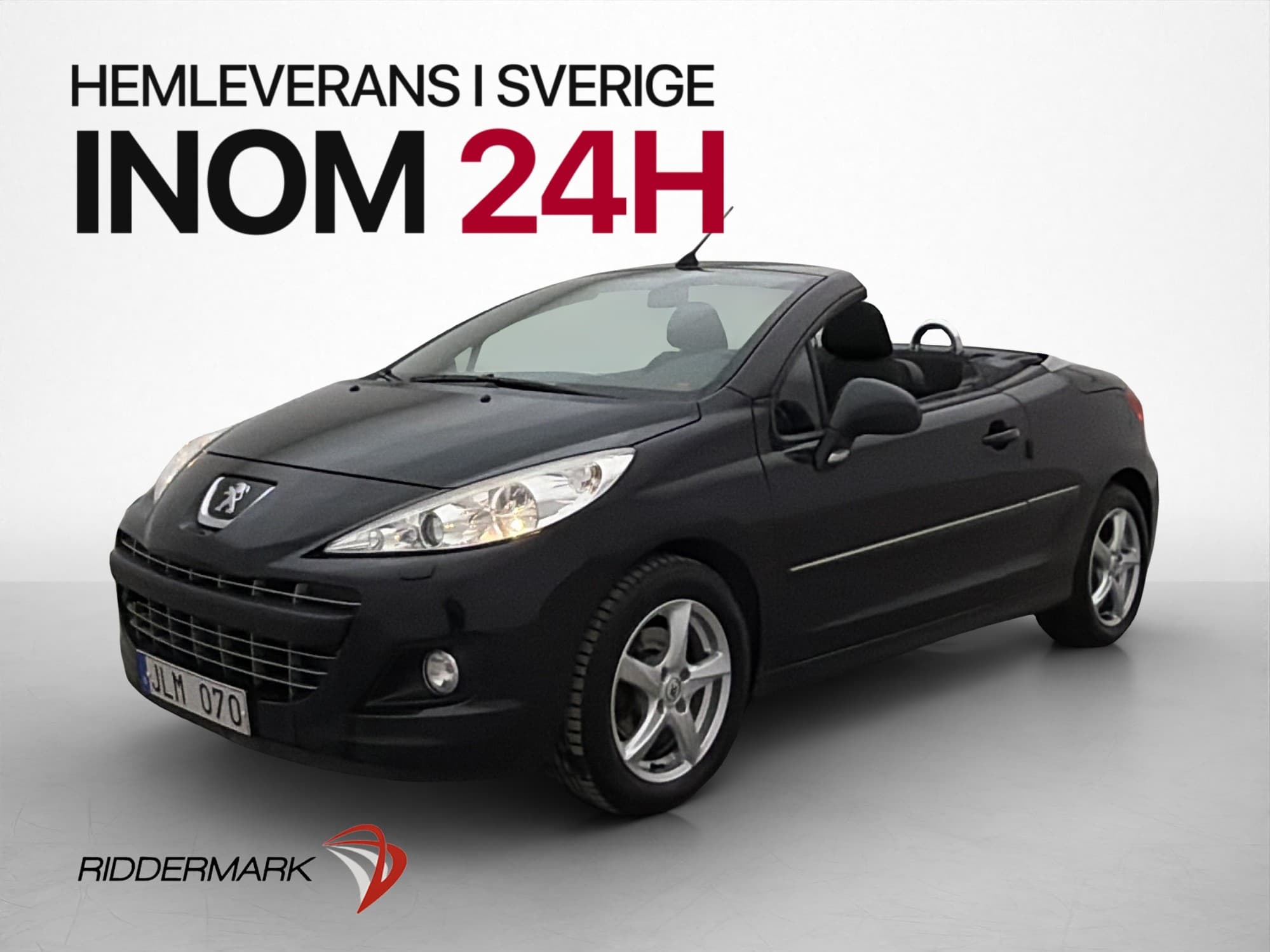 Peugeot 207 CC 1.6 VTi 120hk Cabriolet Hardtop M&K-Värmare