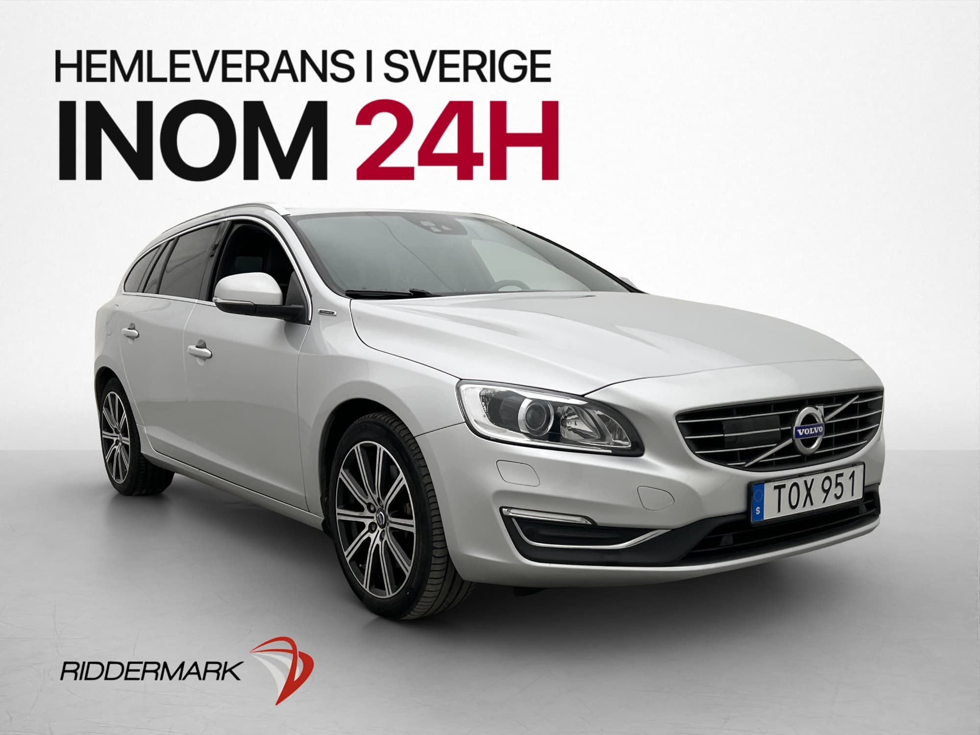 Volvo V60 D5 Plug-In AWD Classic Summum Värm VOC Drag Skinn