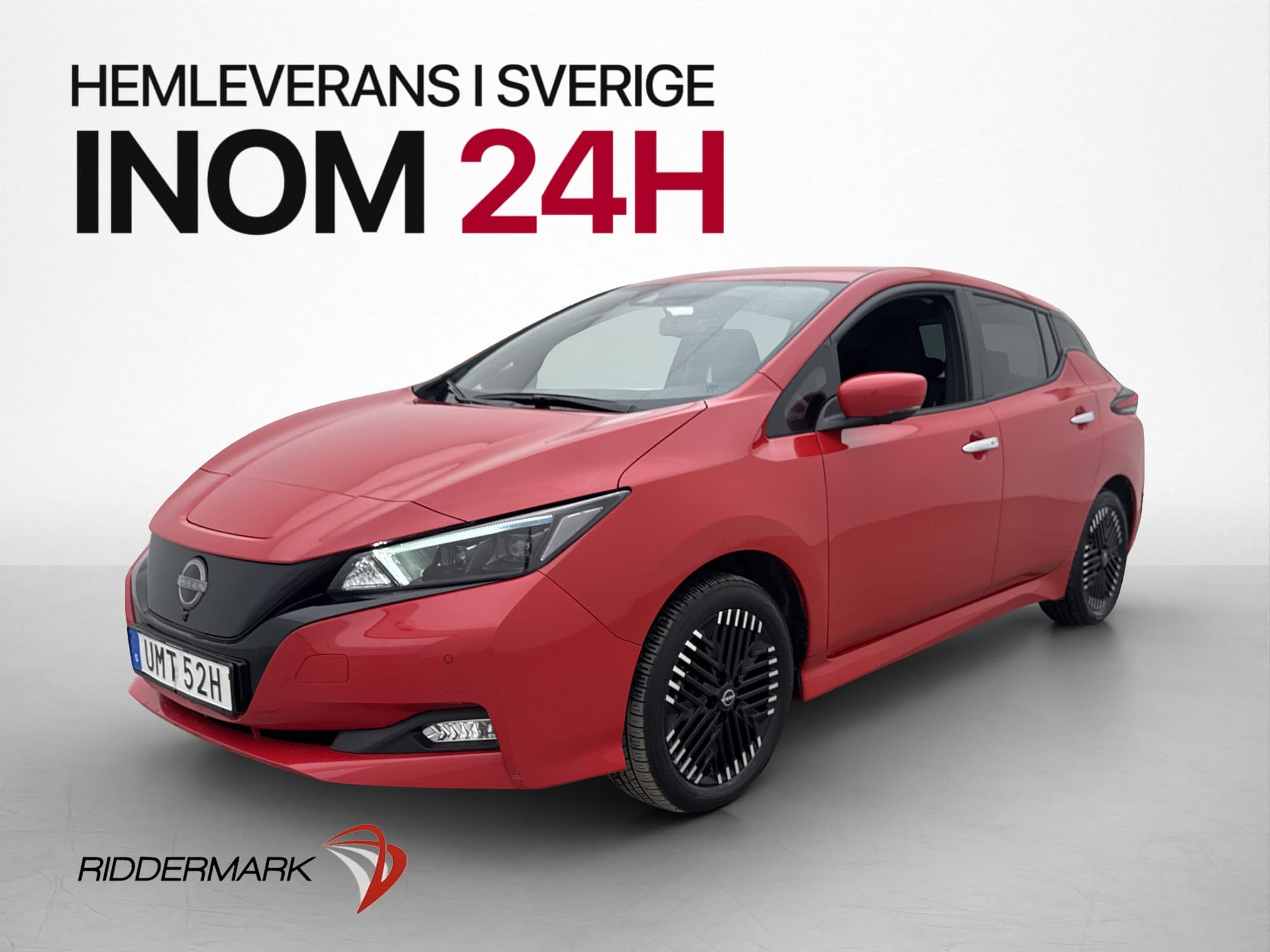Nissan Leaf 62 kWh N-Connecta 360° Rattvärme En-Brukare MOMS