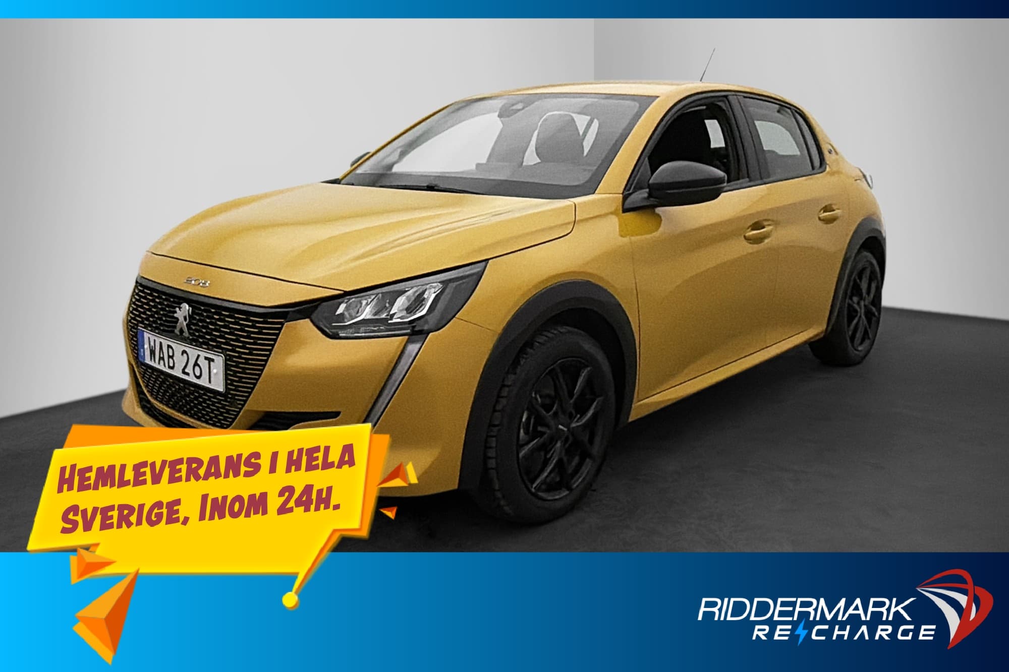 Peugeot E-208 50 kWh 136hk P-Sensorer CarPlay Farthållare