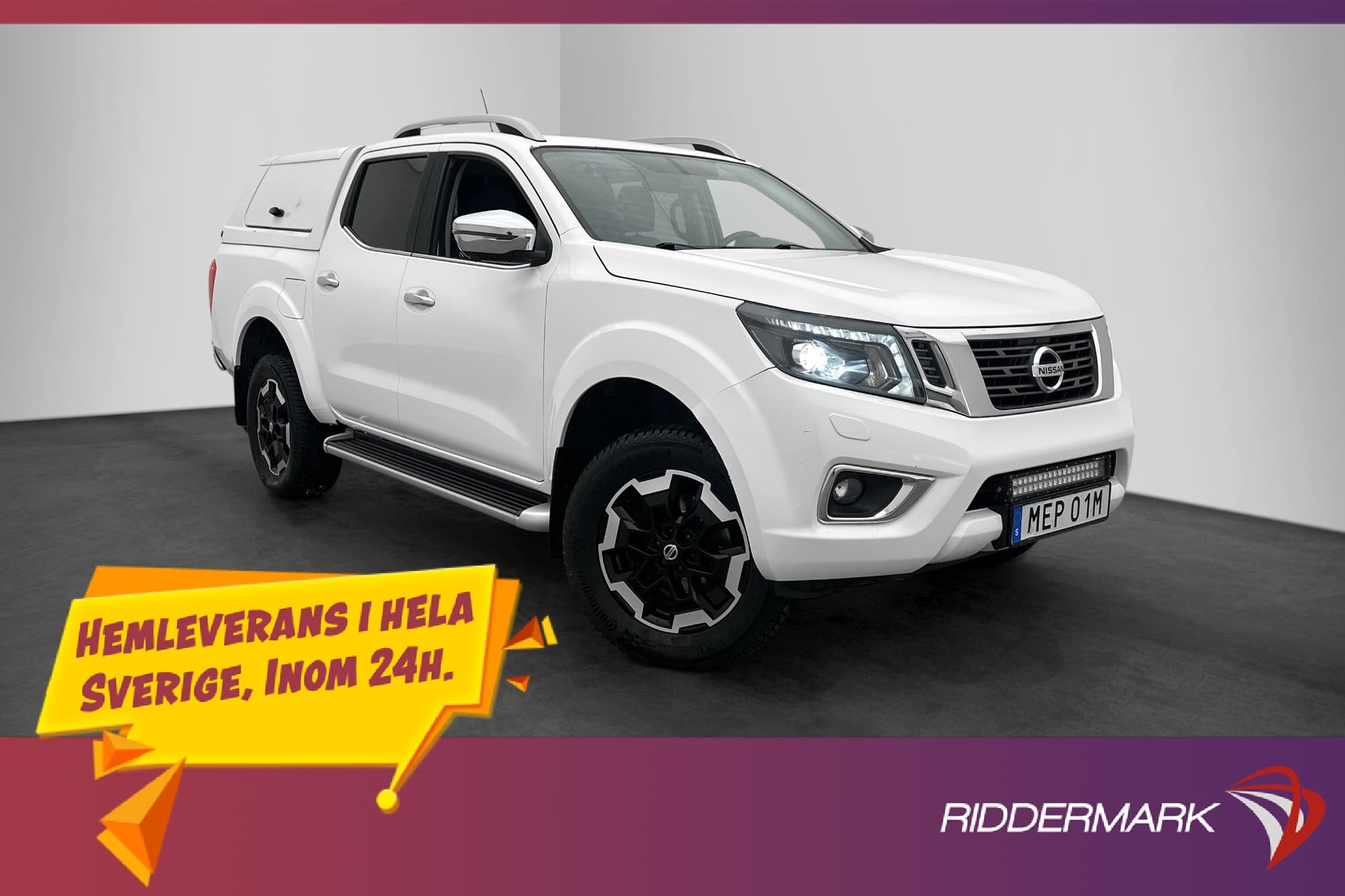 Nissan Navara Tekna 2.3 4WD Drag Skinn Dif CARPLAY Kåpa Moms