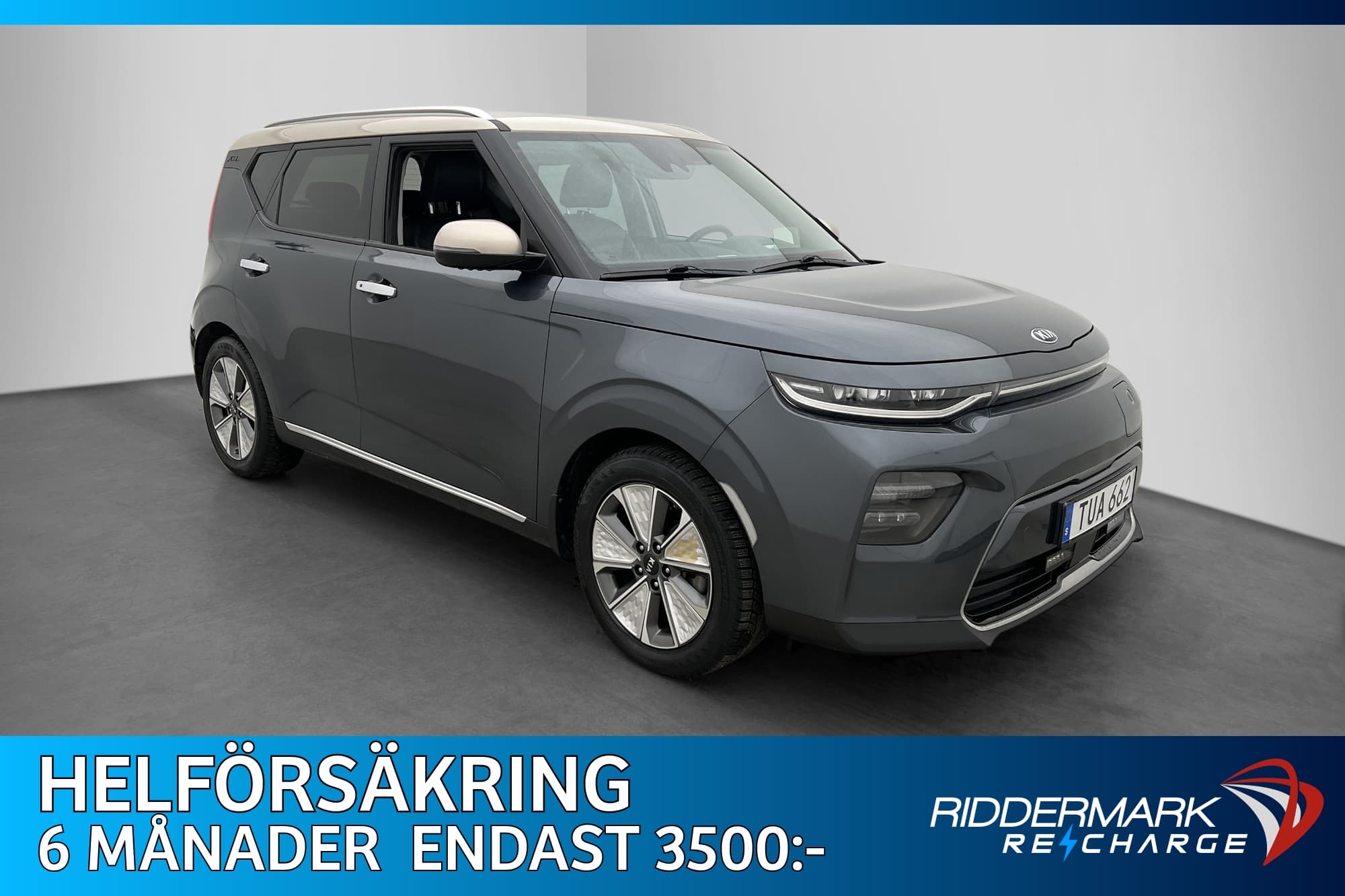 Kia E-SOUL 64 kWh GLS H/K Kamera HUD CarPlay Rattvärme Skinn