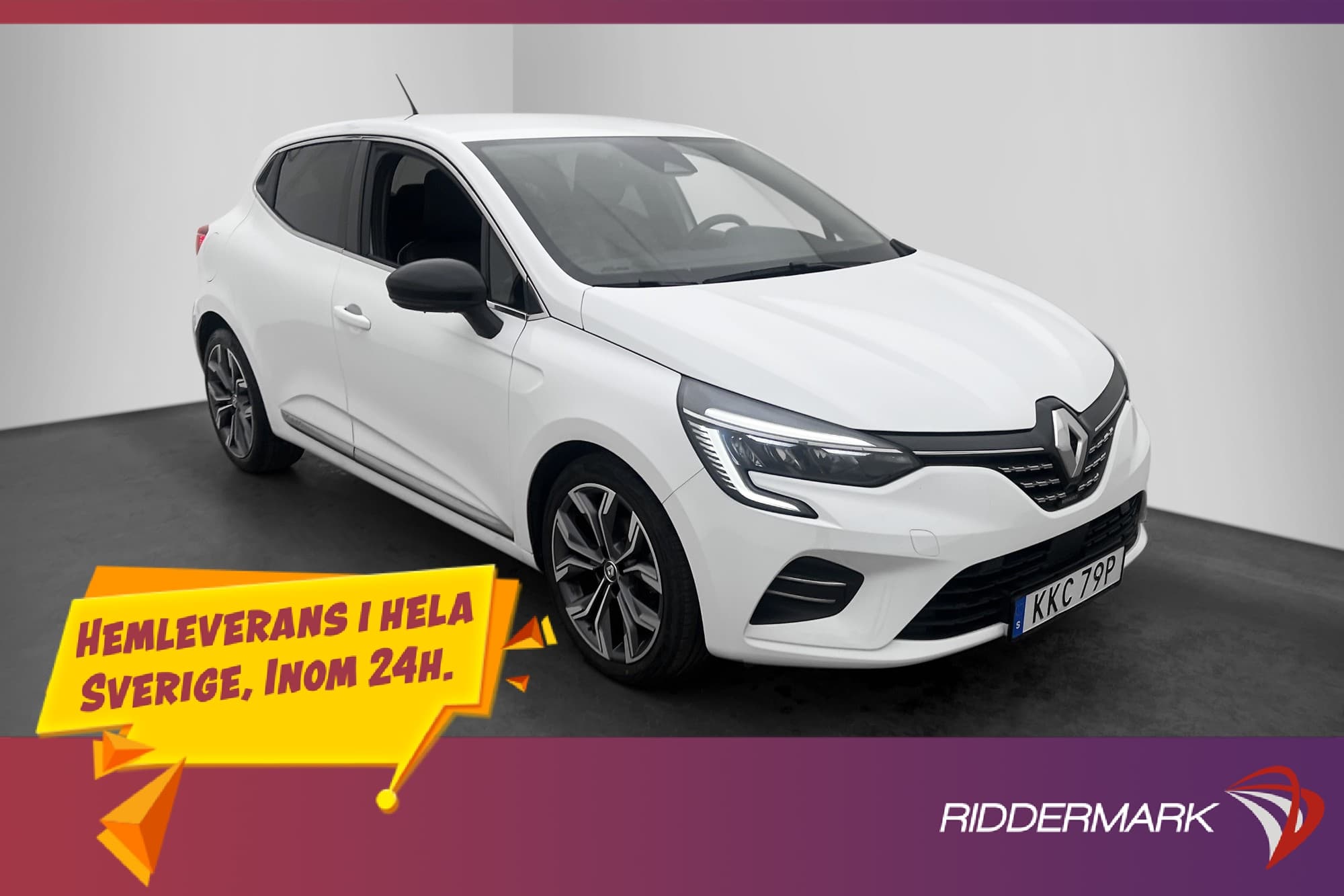 Renault Clio 1.0 TCe 100hk Intens Navi Halvskinn P-Sensorer