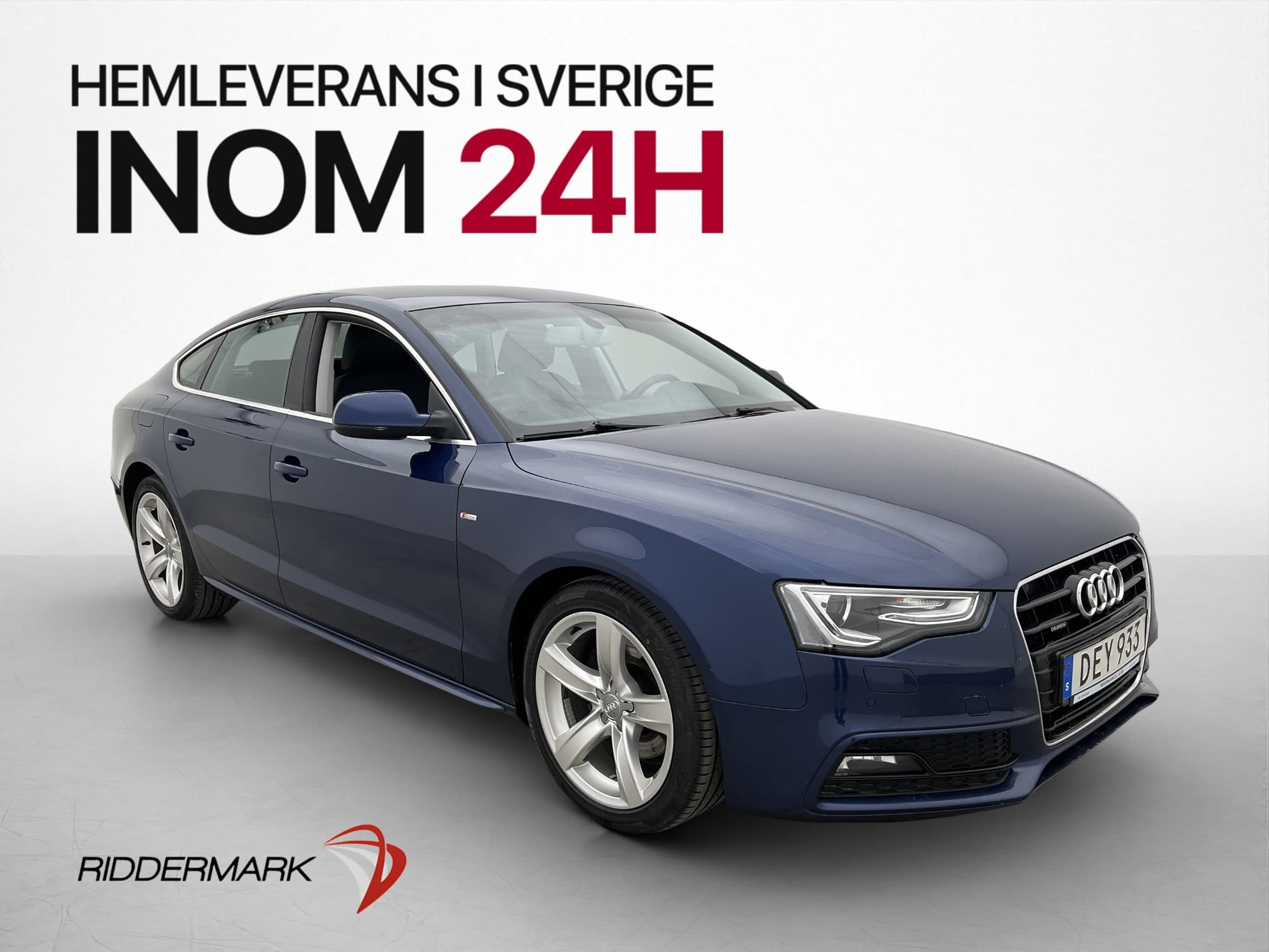 Audi A5 Sportback 2.0 TDI Q 190hk S-Line D-Värmare Dragkrok