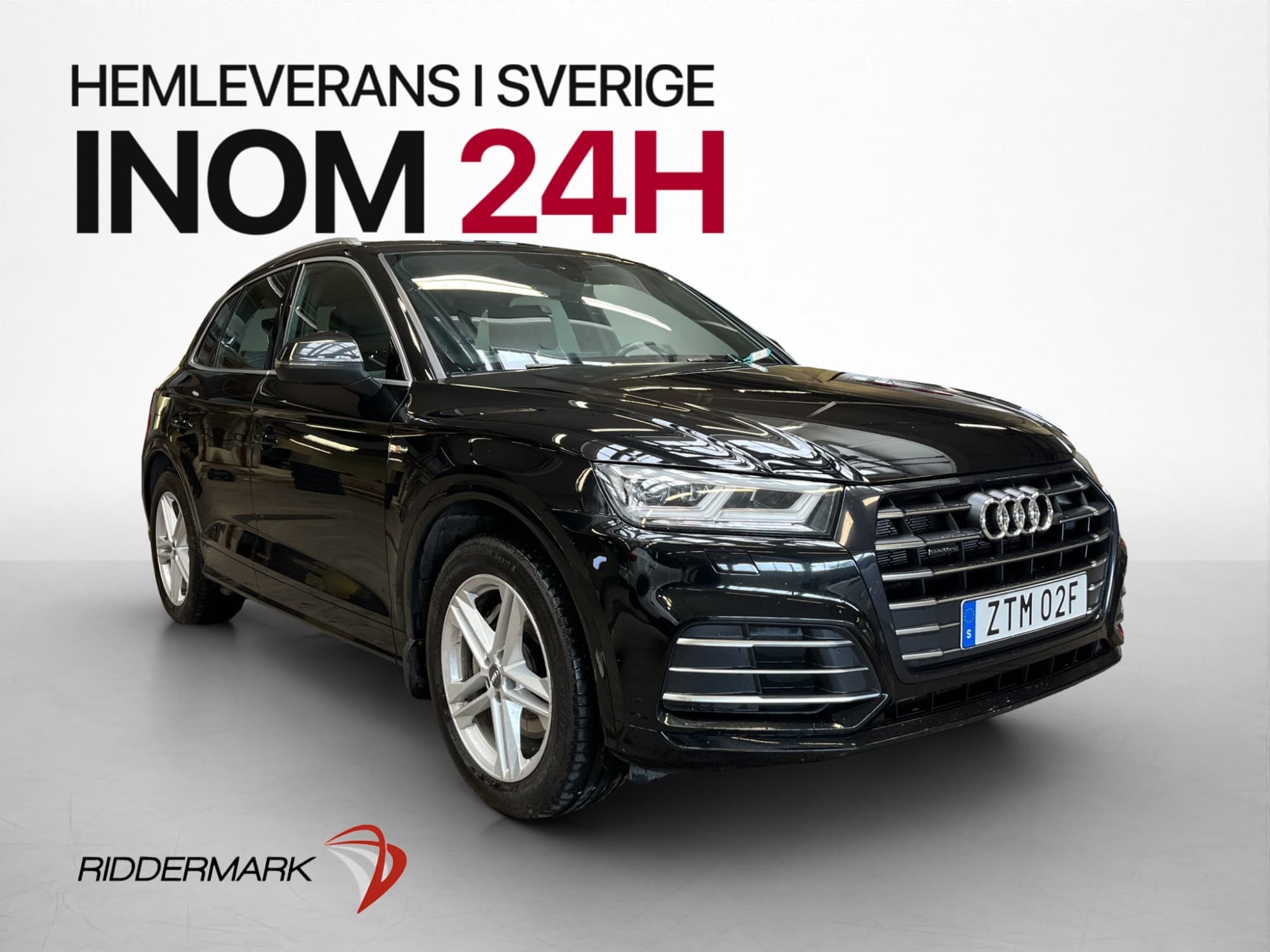 Audi Q5 55 TFSI e Q 367hk S-Line Luftfj Drag Halvskinn Moms