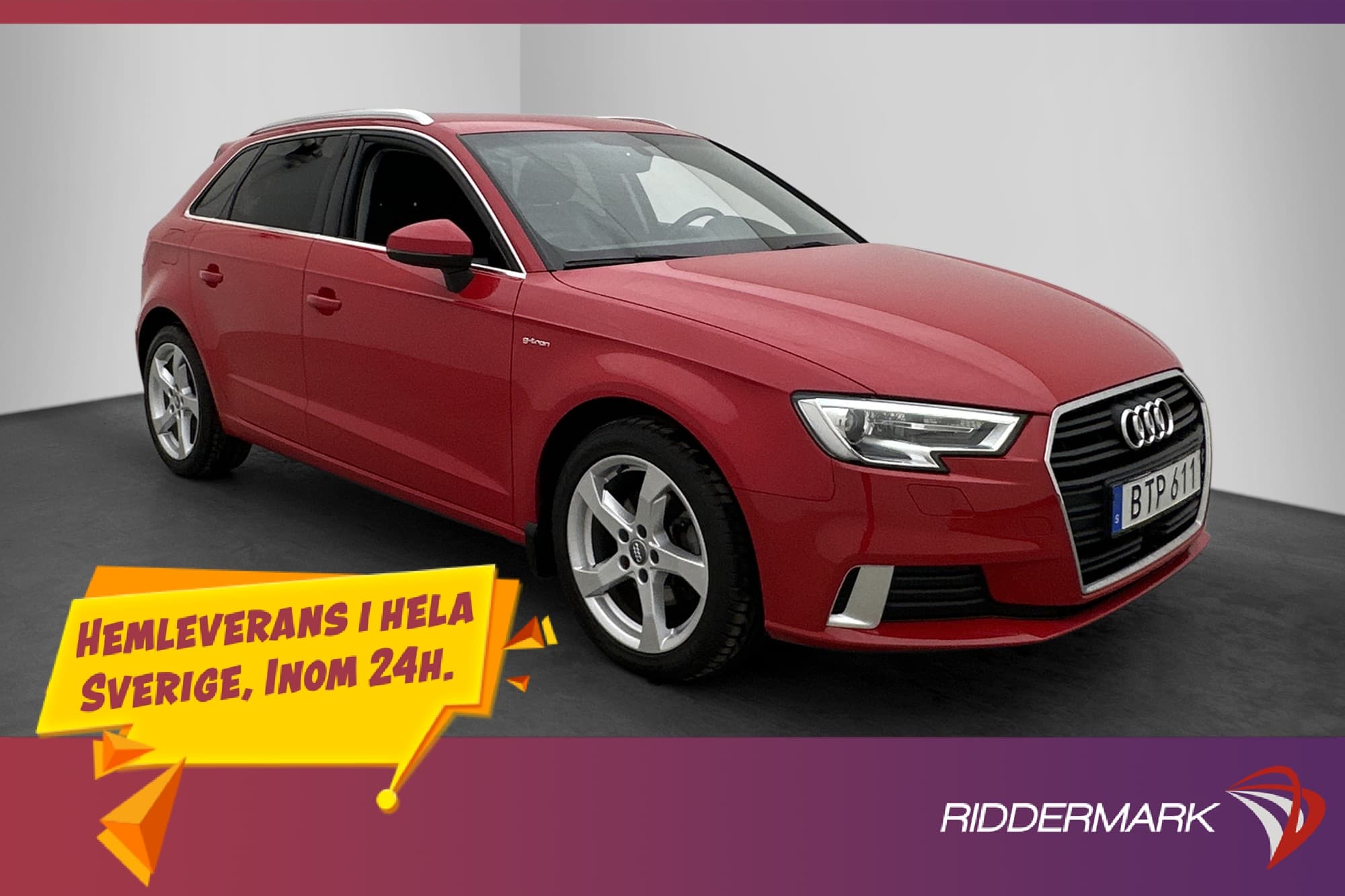 Audi A3 g-Tron 1.4 TFSI Rattvärme Adpt farthållare 110hk