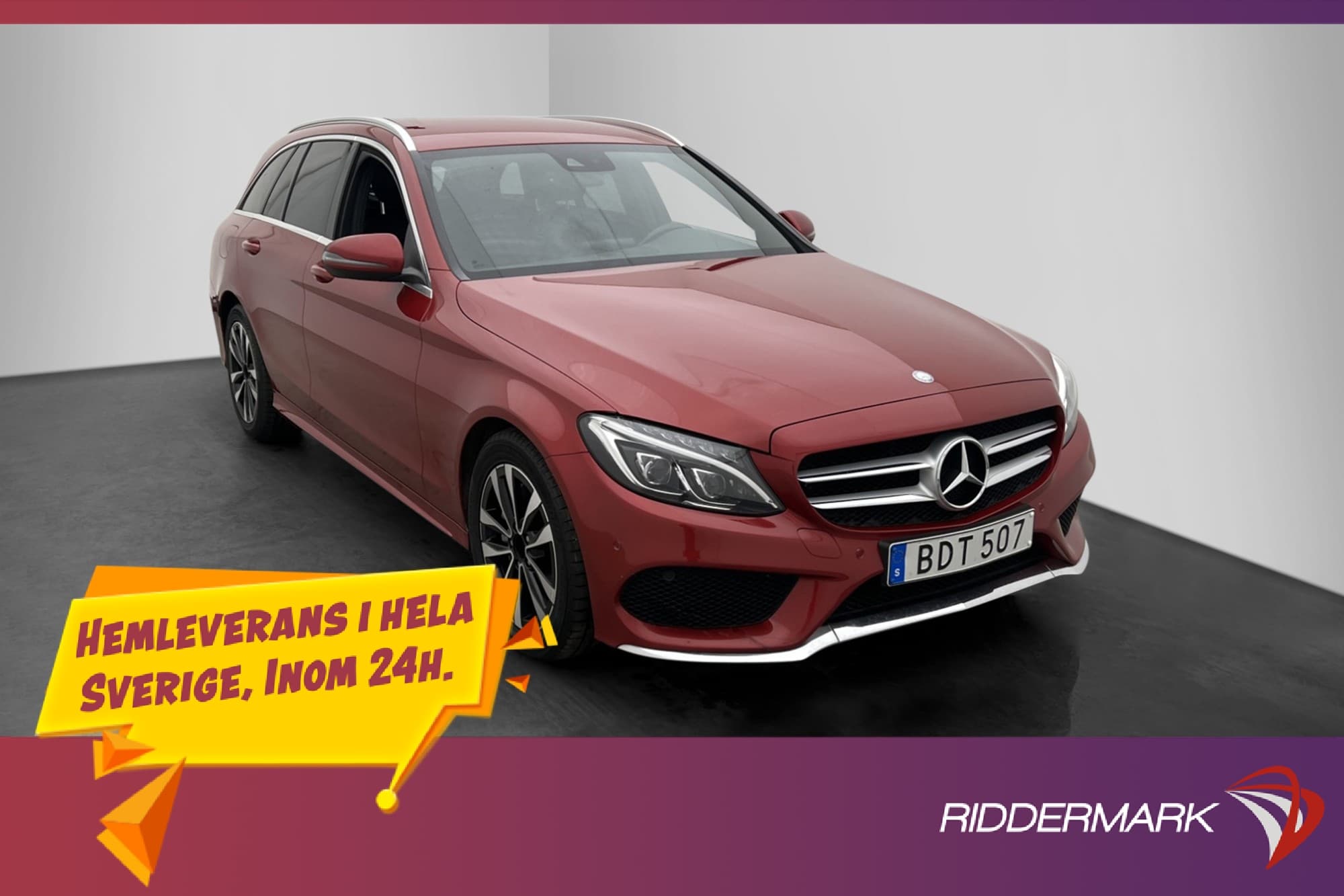 Mercedes-Benz C 220 d 4M 170hk AMG Kamera Värmare Burmester