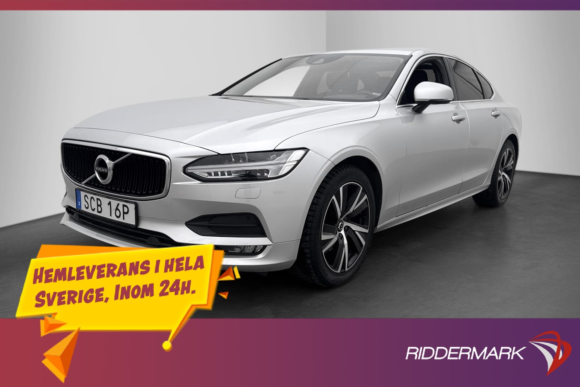 Volvo S90 D4 Skinn Kamera VoC Värmare BLIS 1 Ägare MOMS