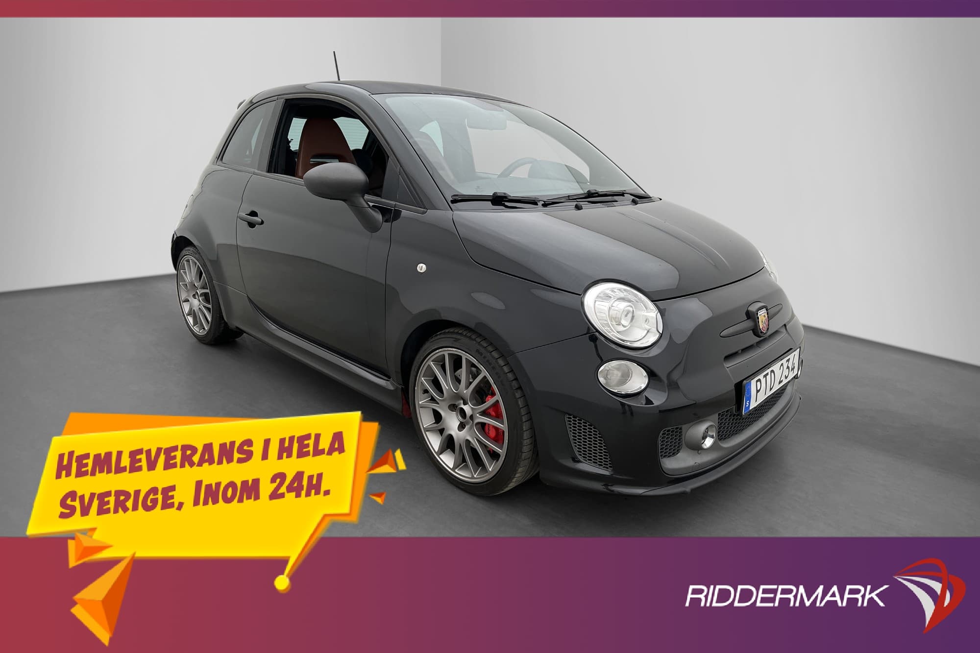 Abarth 595 1.4 180hk Competizione Skinn Sportstolar