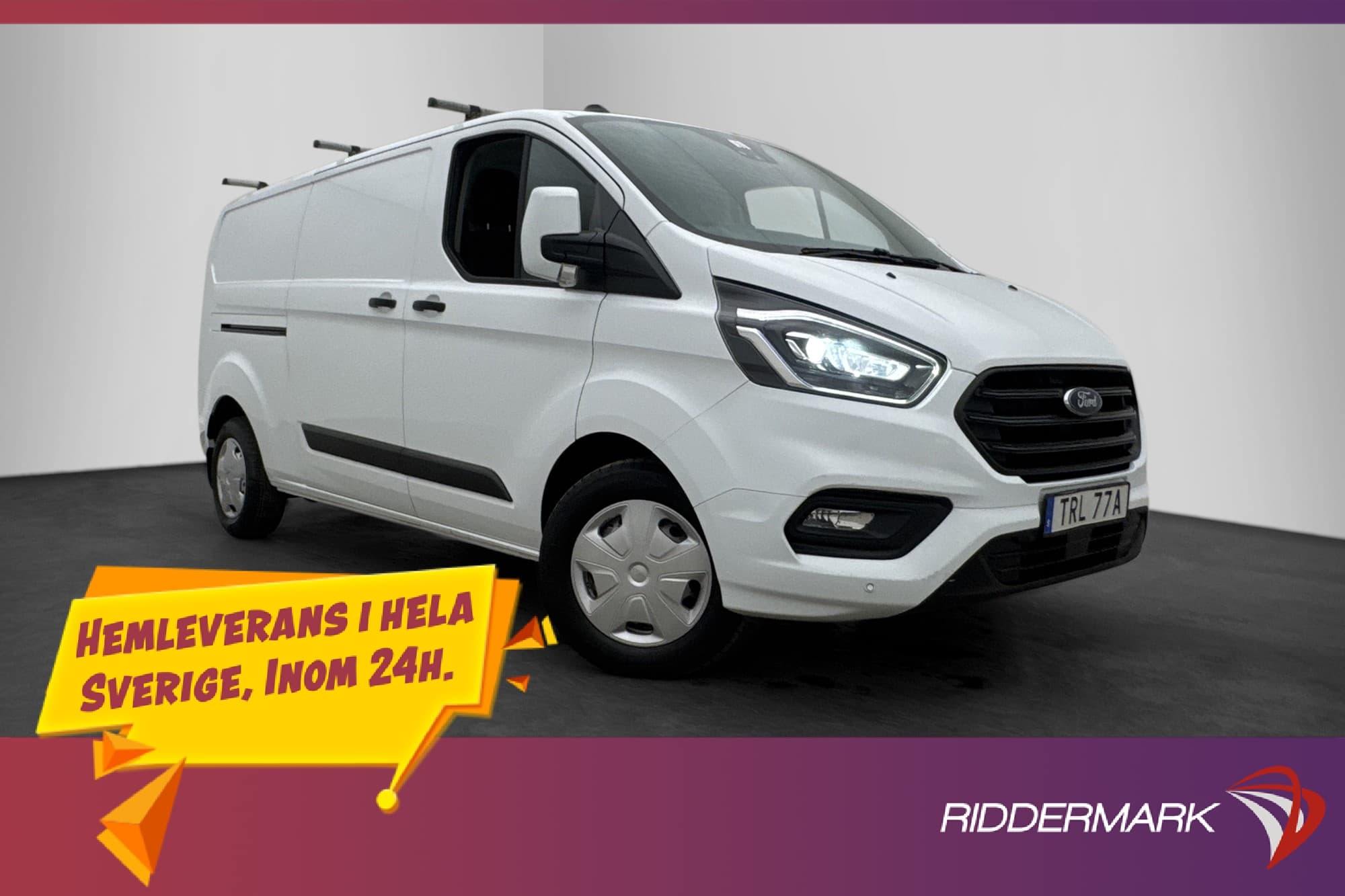 Ford Transit Custom L2 Värm Drag B-Kamera CARPLAY V-inredd