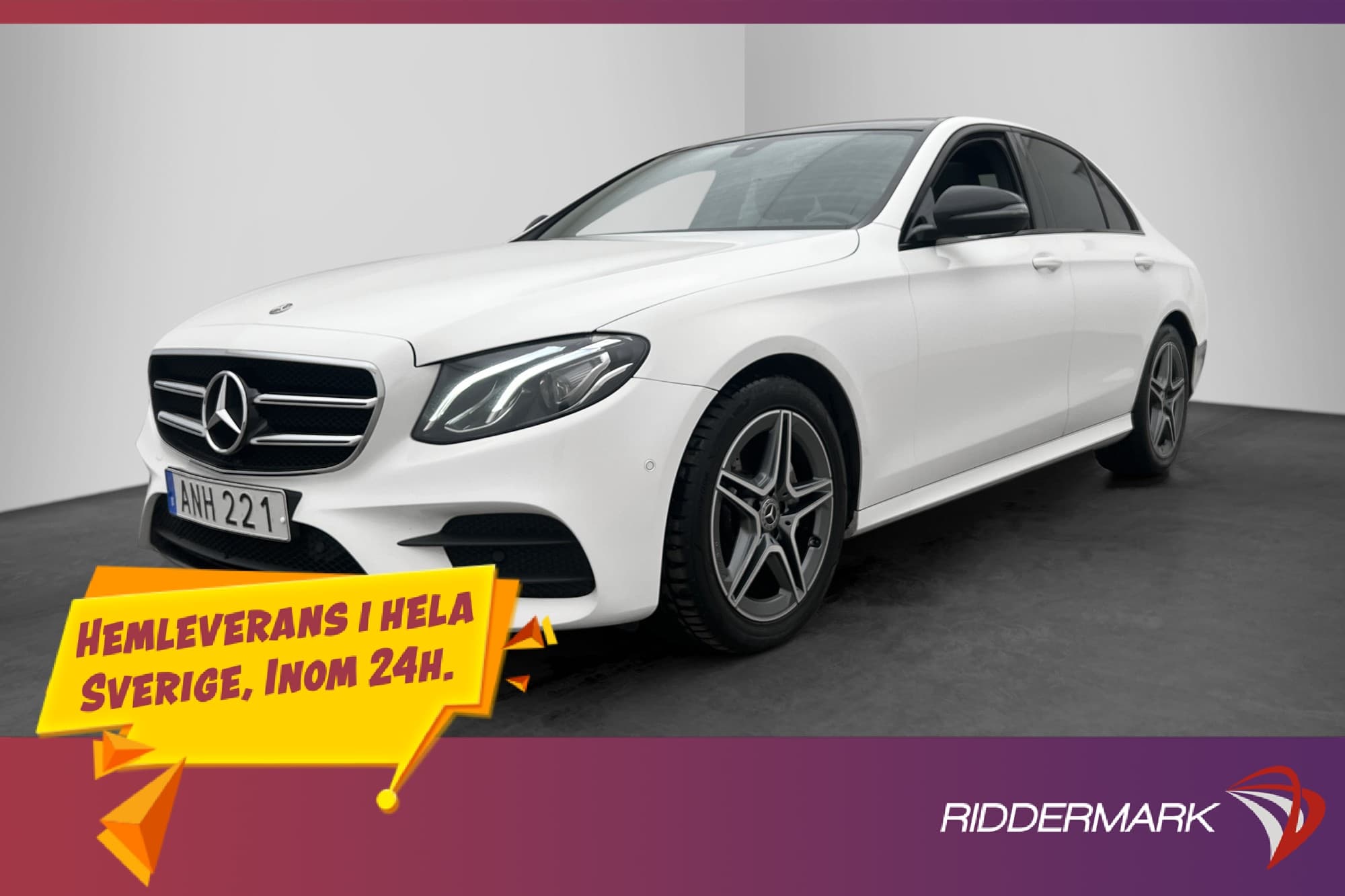 Mercedes-Benz E-Klass Sedan 200 d 150hk AMG Pano Wide Drag