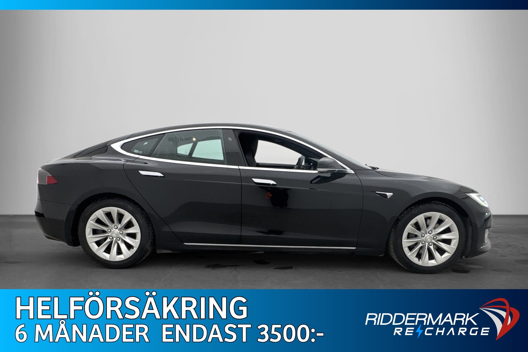 Tesla Model S Long Range AWD Raven Pano Luftfjädr MOMS 423hk