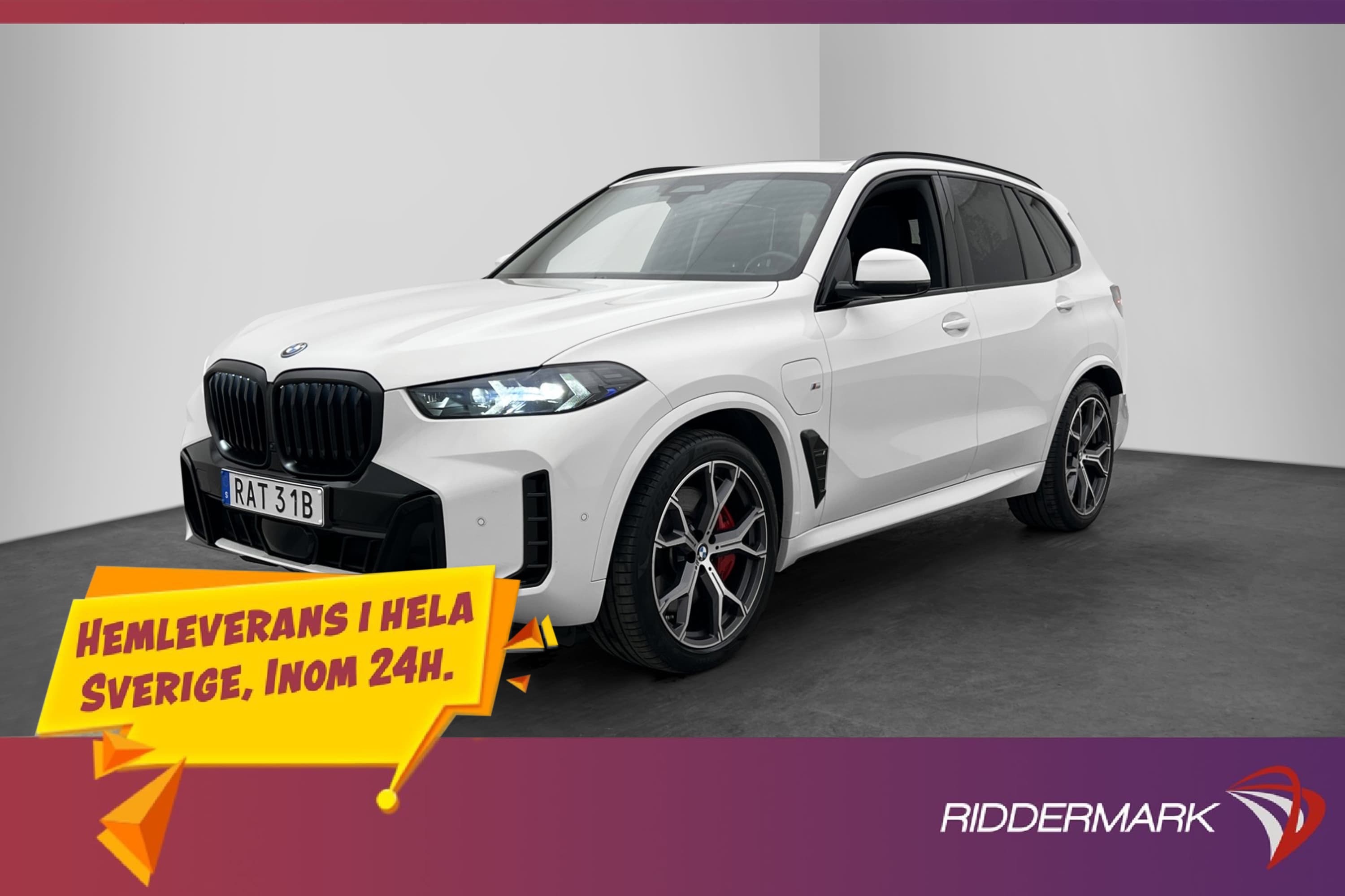 BMW X5 xDrive50e M Sport Innovation Luftfjädr Pano H/K Drag