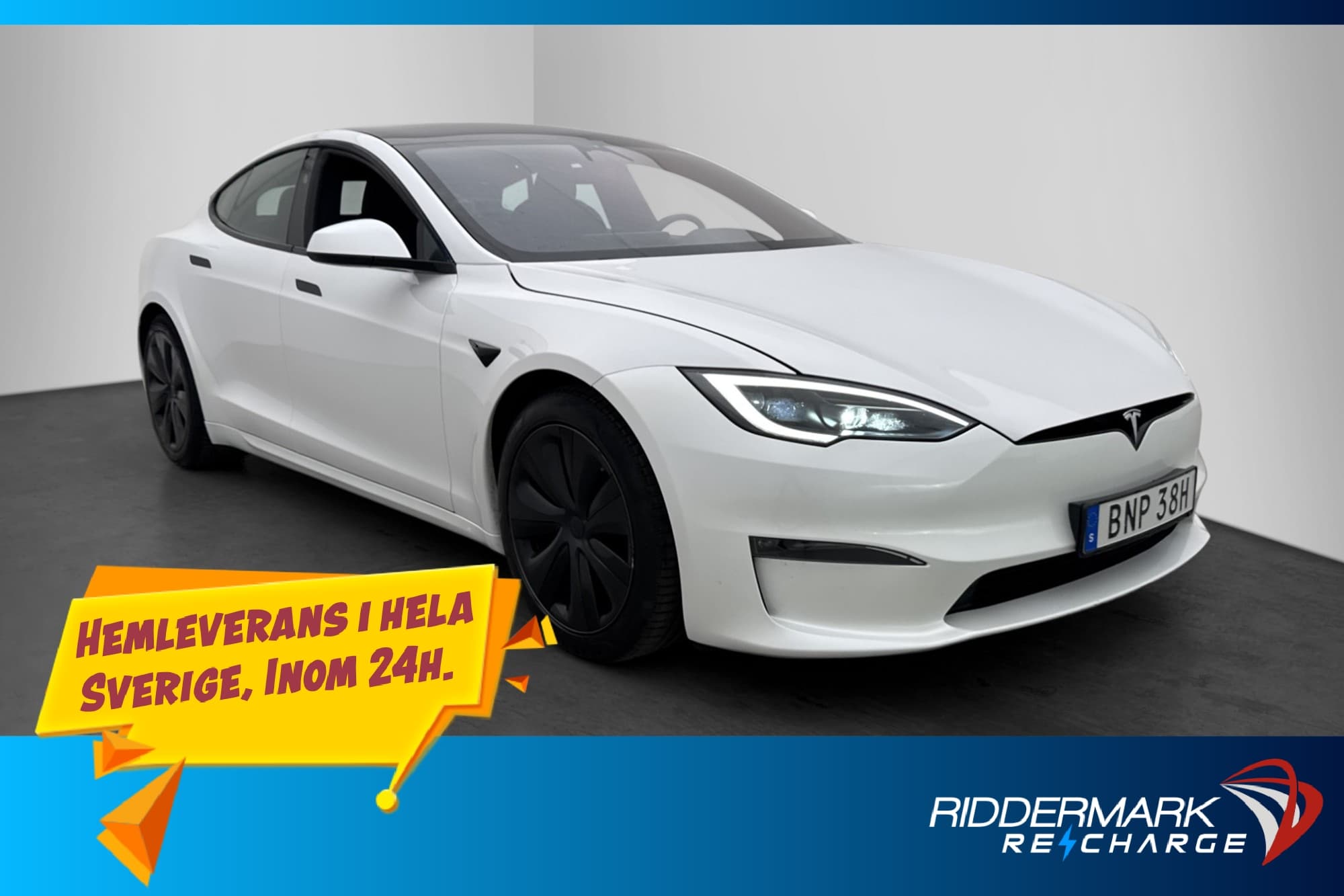 Tesla Model S AWD Luftfjädring Autopilot Svensksåld MOMS
