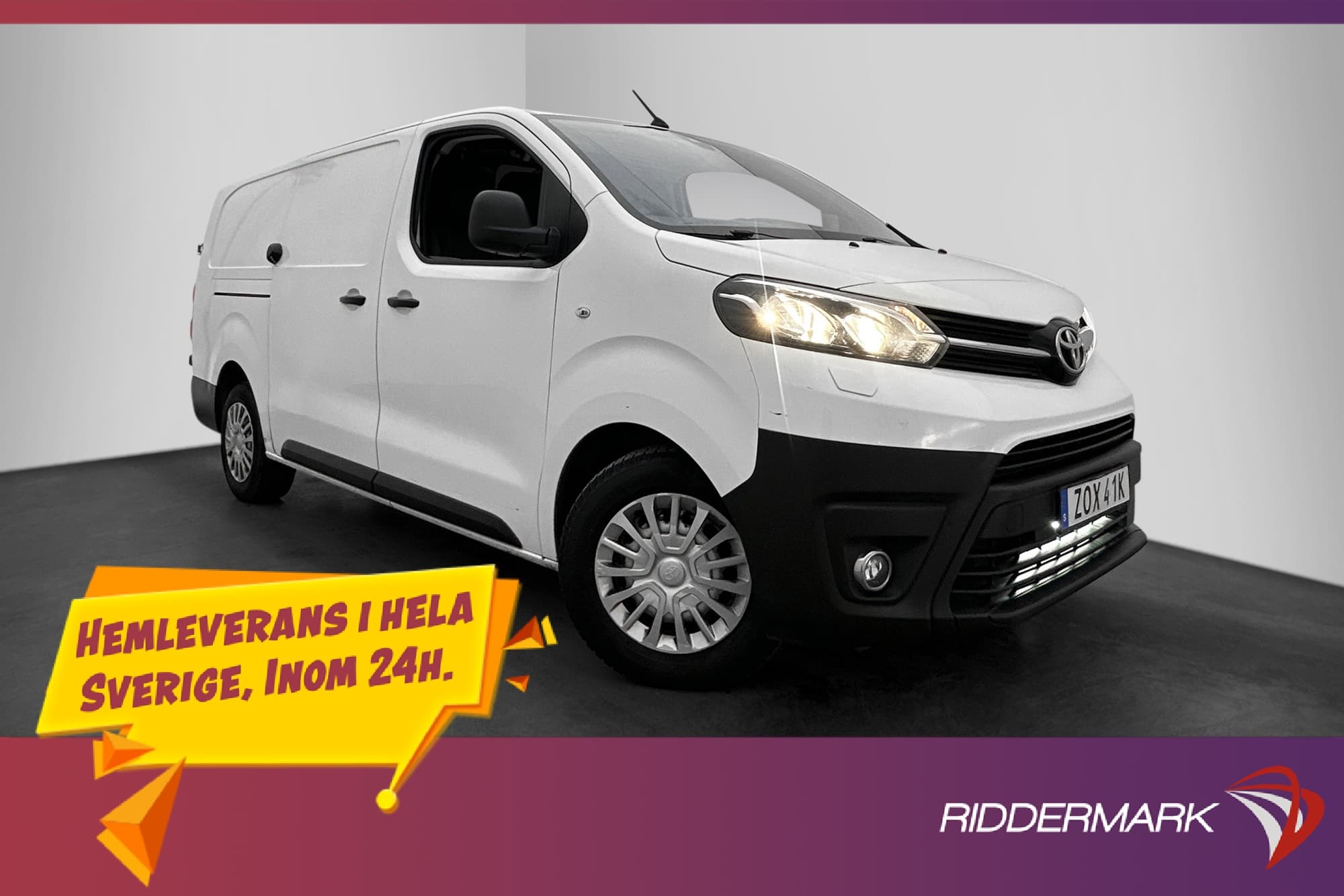 Toyota ProAce L3 2.0 D-4D Ny-Kamrem Värm HUD Drag PDC Moms