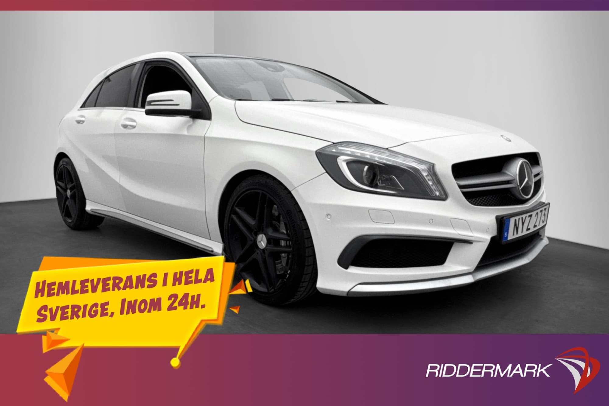 Mercedes-Benz A 45 AMG 4M 360hk Pano H/K Elstolar Sv.Såld