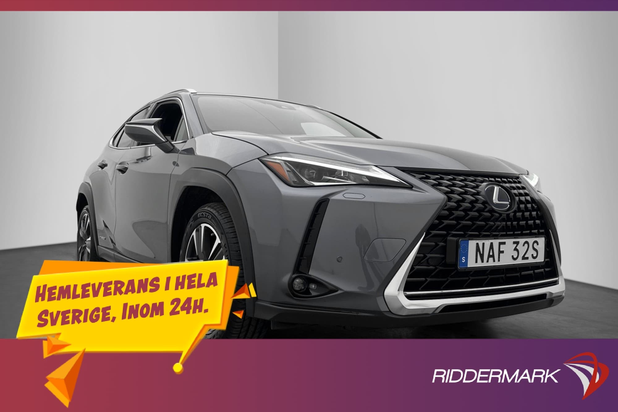 Lexus UX 250h E-Four 184hk Premium Skinn Kamera Adaptiv-Fart