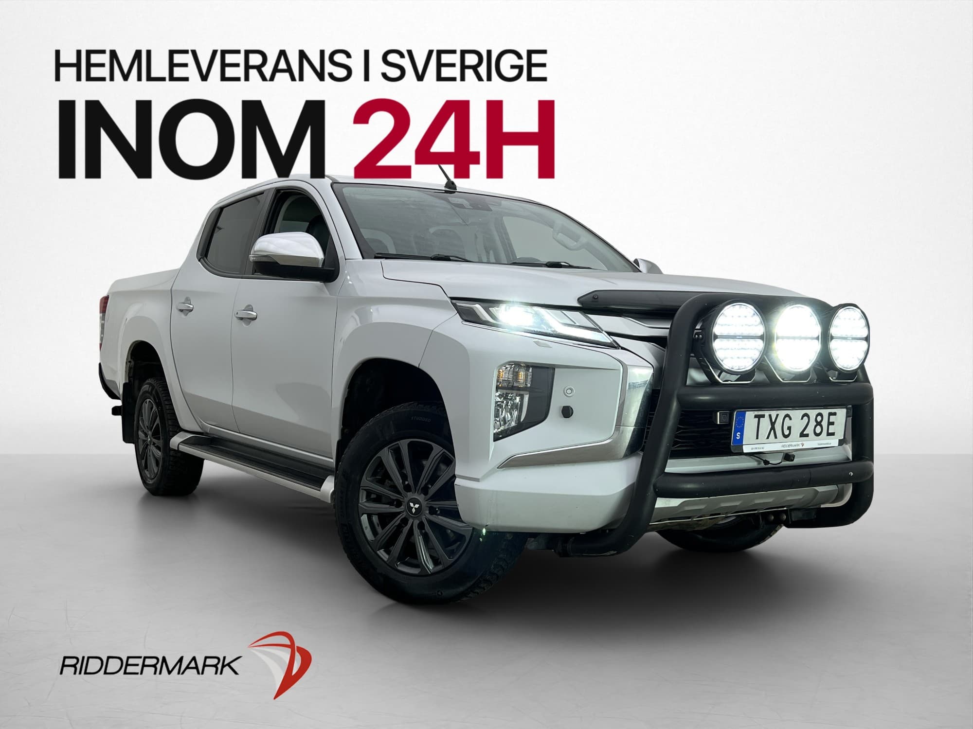 Mitsubishi L200 Premium 2.2 4WD Värmare Drag Skinn Diff Moms