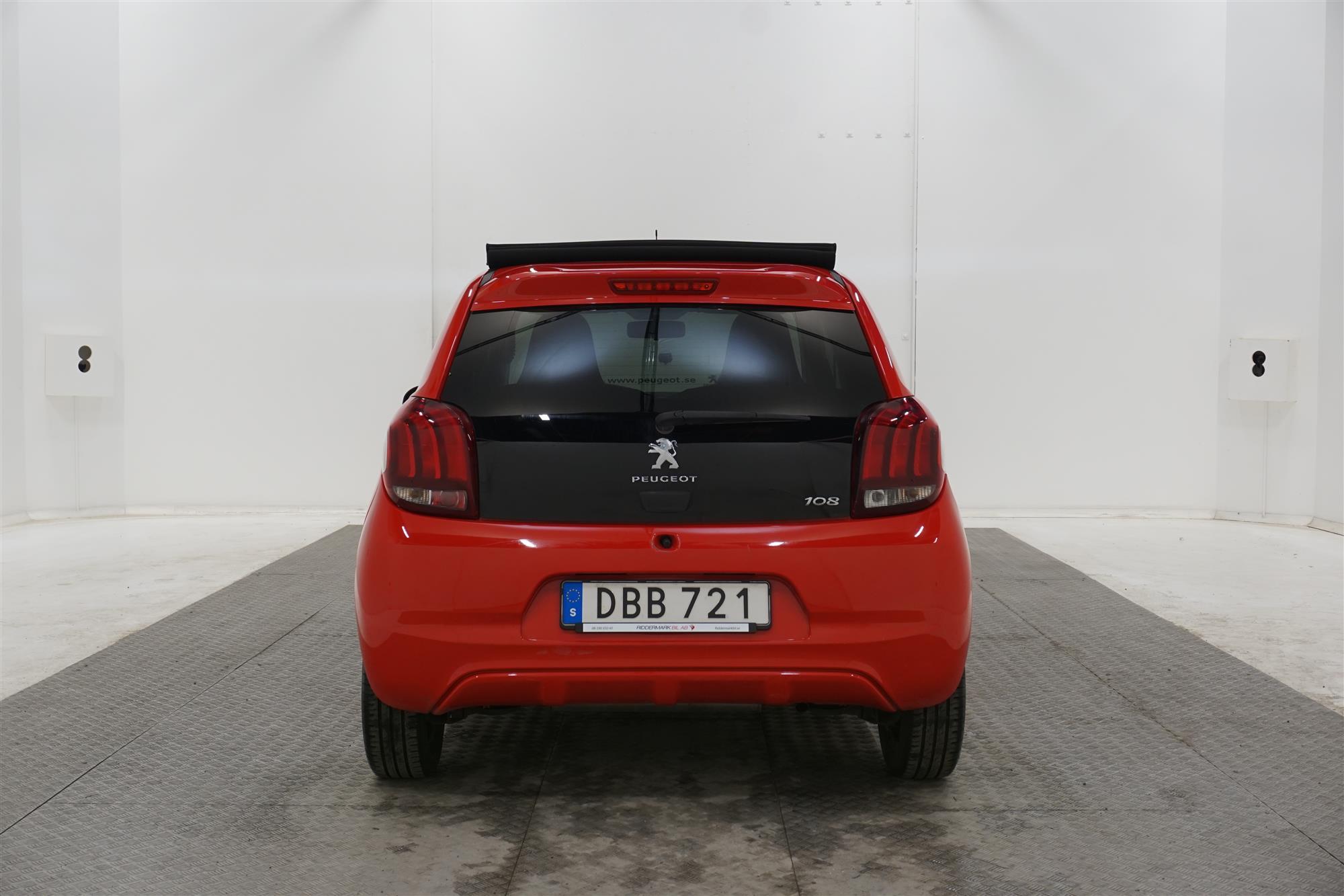 Peugeot 108 1.0 VTi 69hk Canvastak Nyservad 0,38L/mil