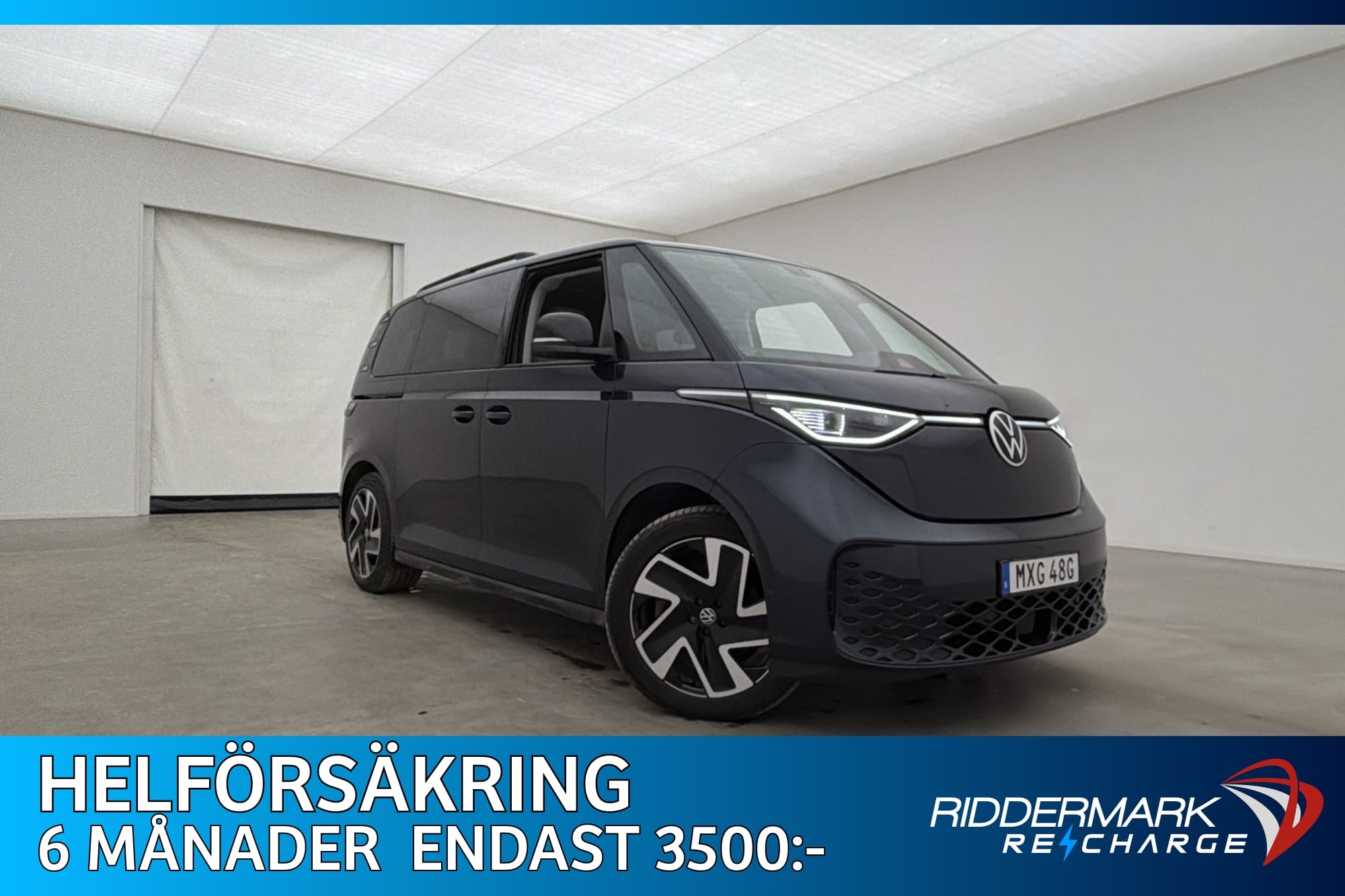 Volkswagen ID. Buzz Style Plus 82kWh Värm Drag El-Dörr Moms