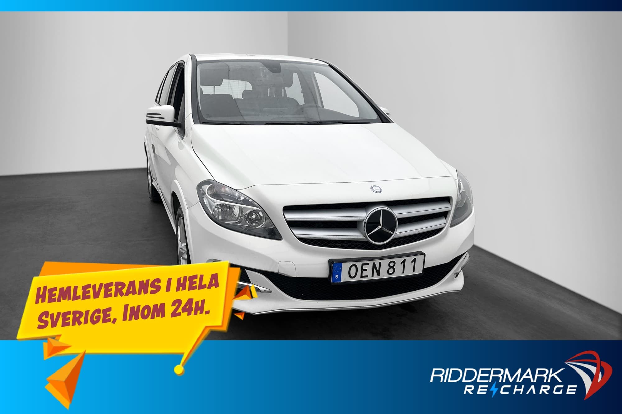 Mercedes-Benz B 250 EL 88hk Style Värm Bluetooth Låg-Skatt