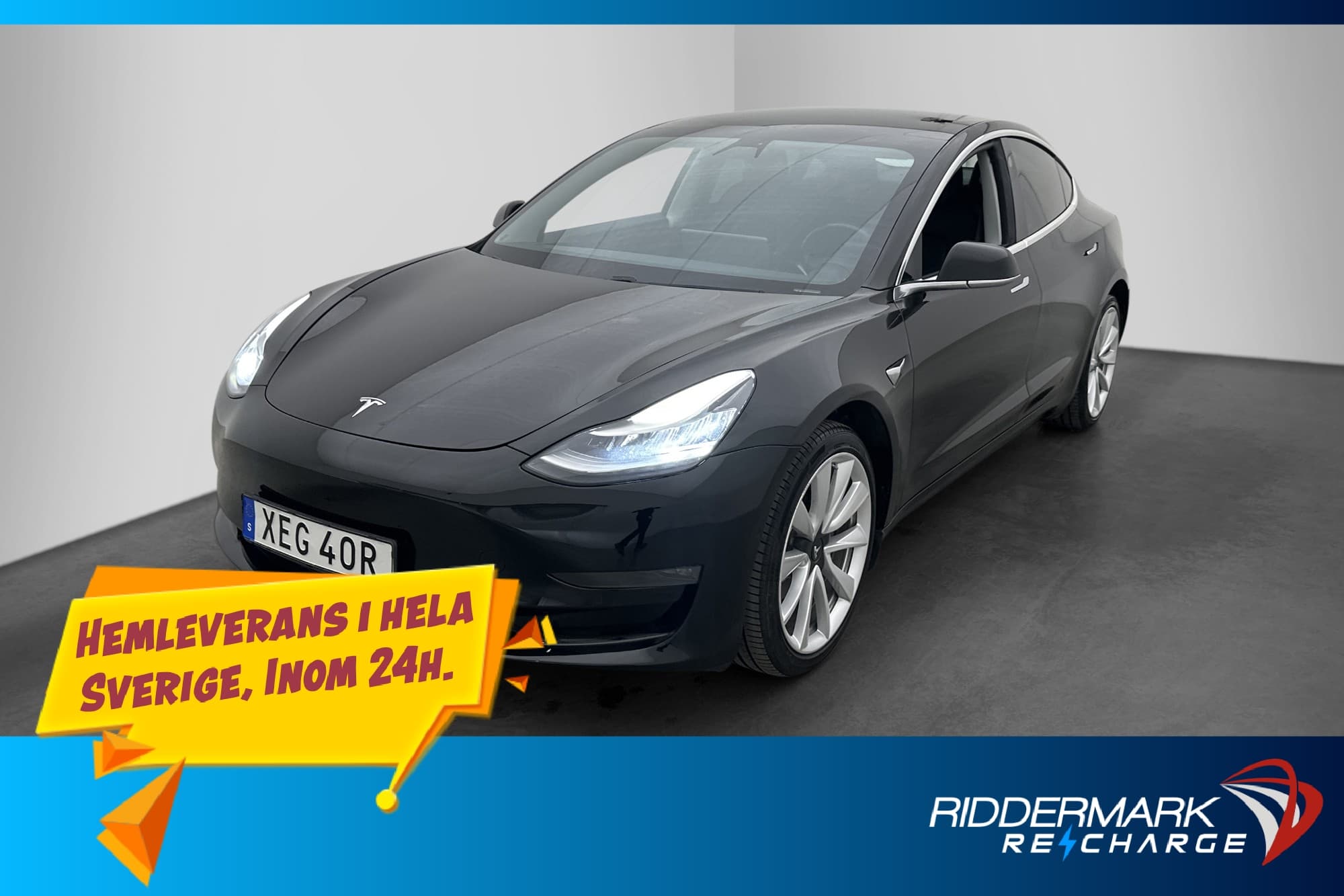 Tesla Model 3 Long Range Autopilot Svensksåld