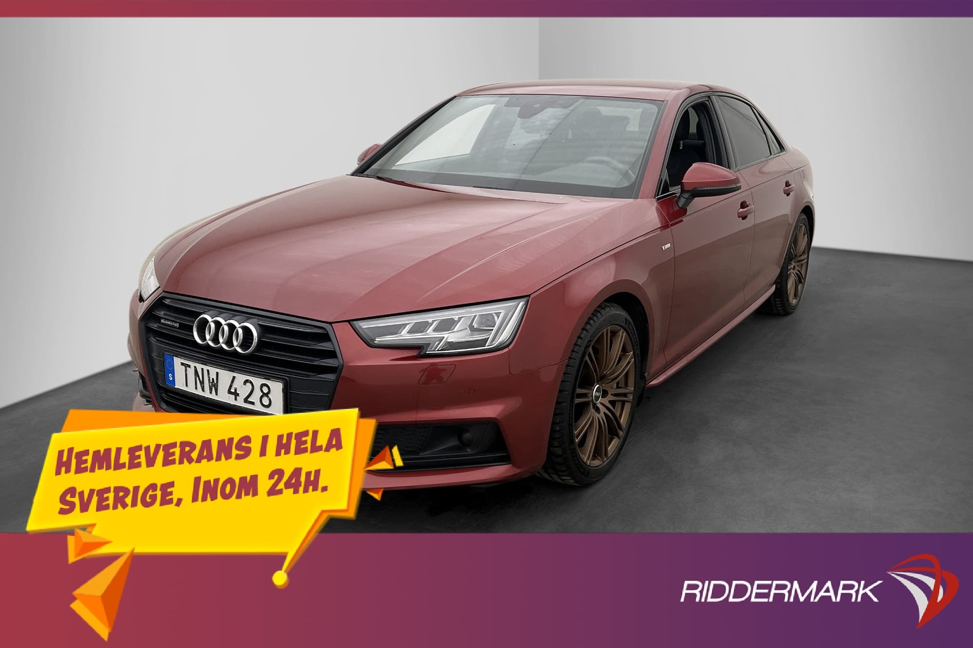 Audi A4 Sedan 2.0 TFSI Quattro S-Line Värmare Matrix Drag