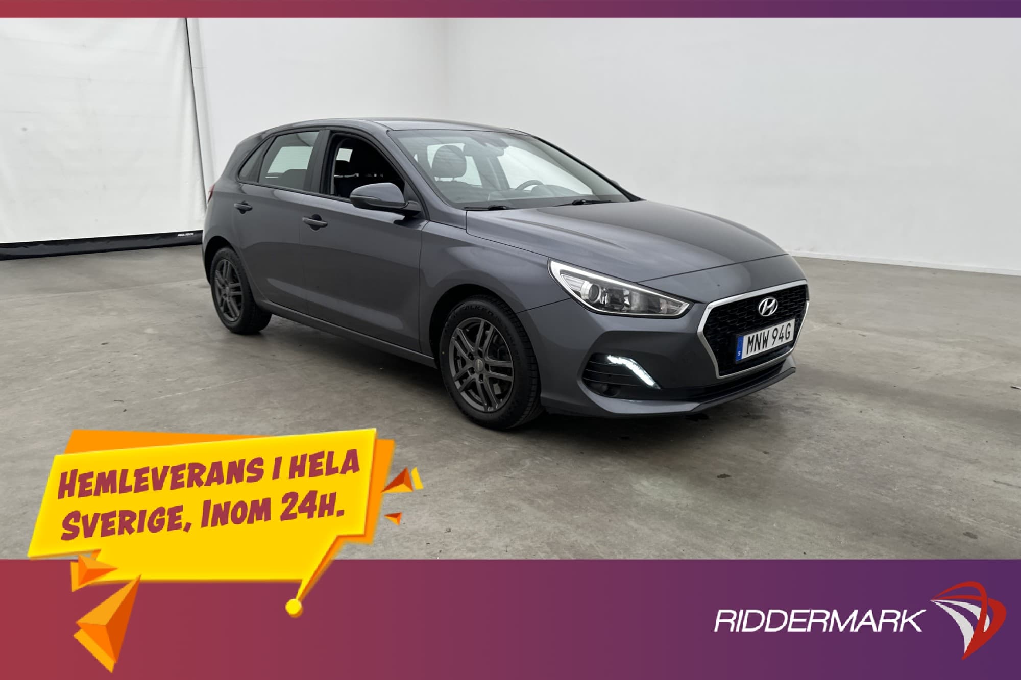 Hyundai i30 1.4 T-GDI 140hk Trend Kamera Dragkrok CarPlay