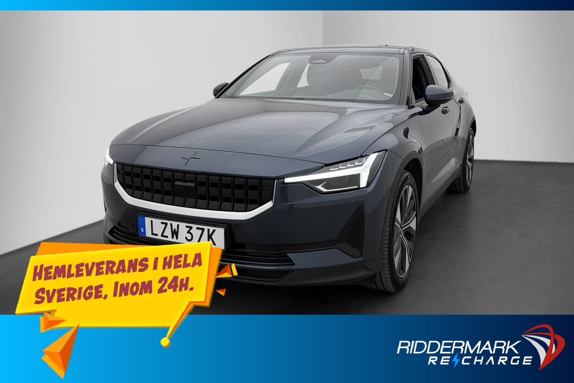 Polestar 2 Long Range Single Motor 231hk Plus Pano H/K MOMS