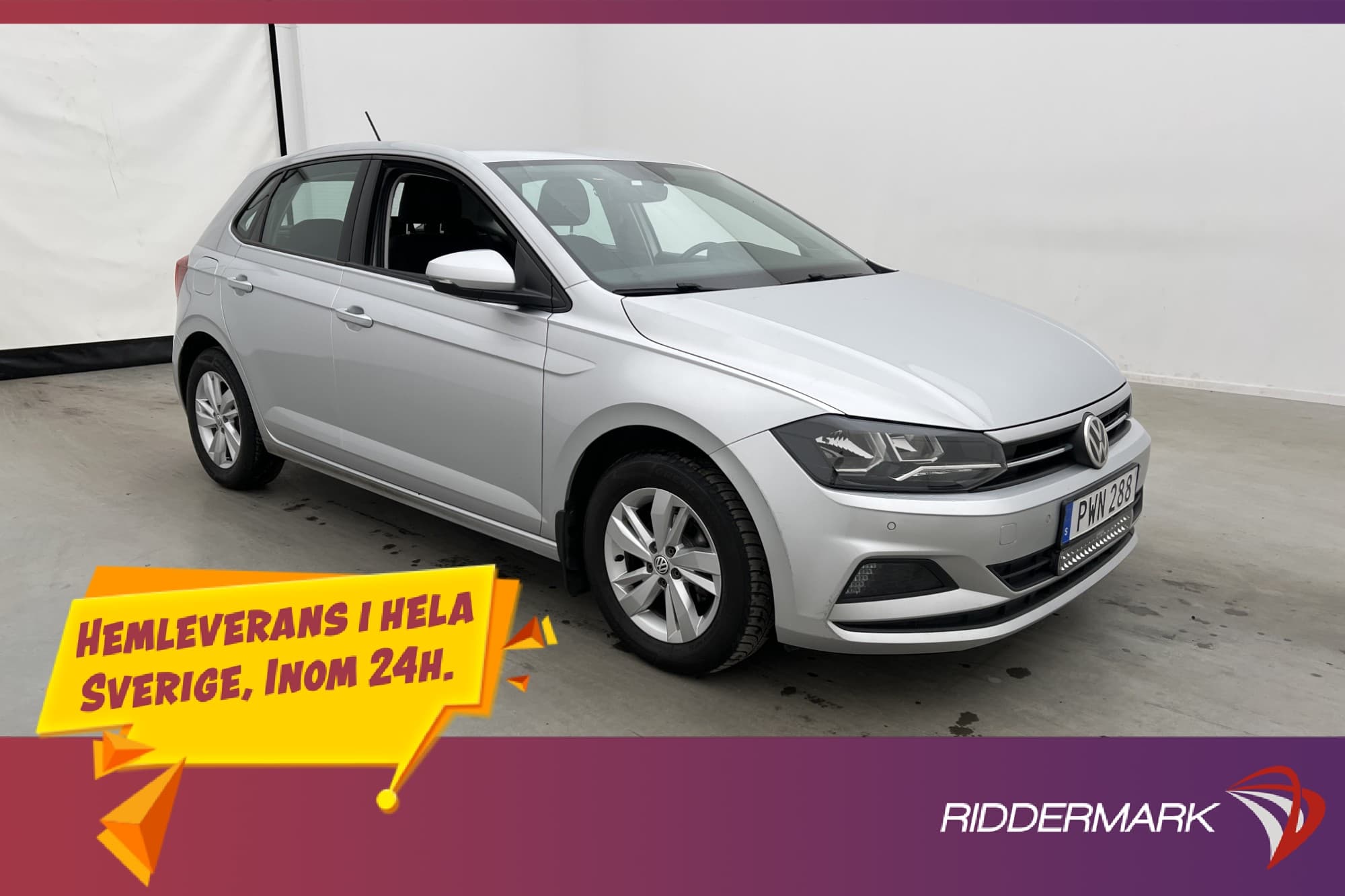 Volkswagen Polo 1.0 TSI 95hk Dragkrok LED-Ramp Farthållare