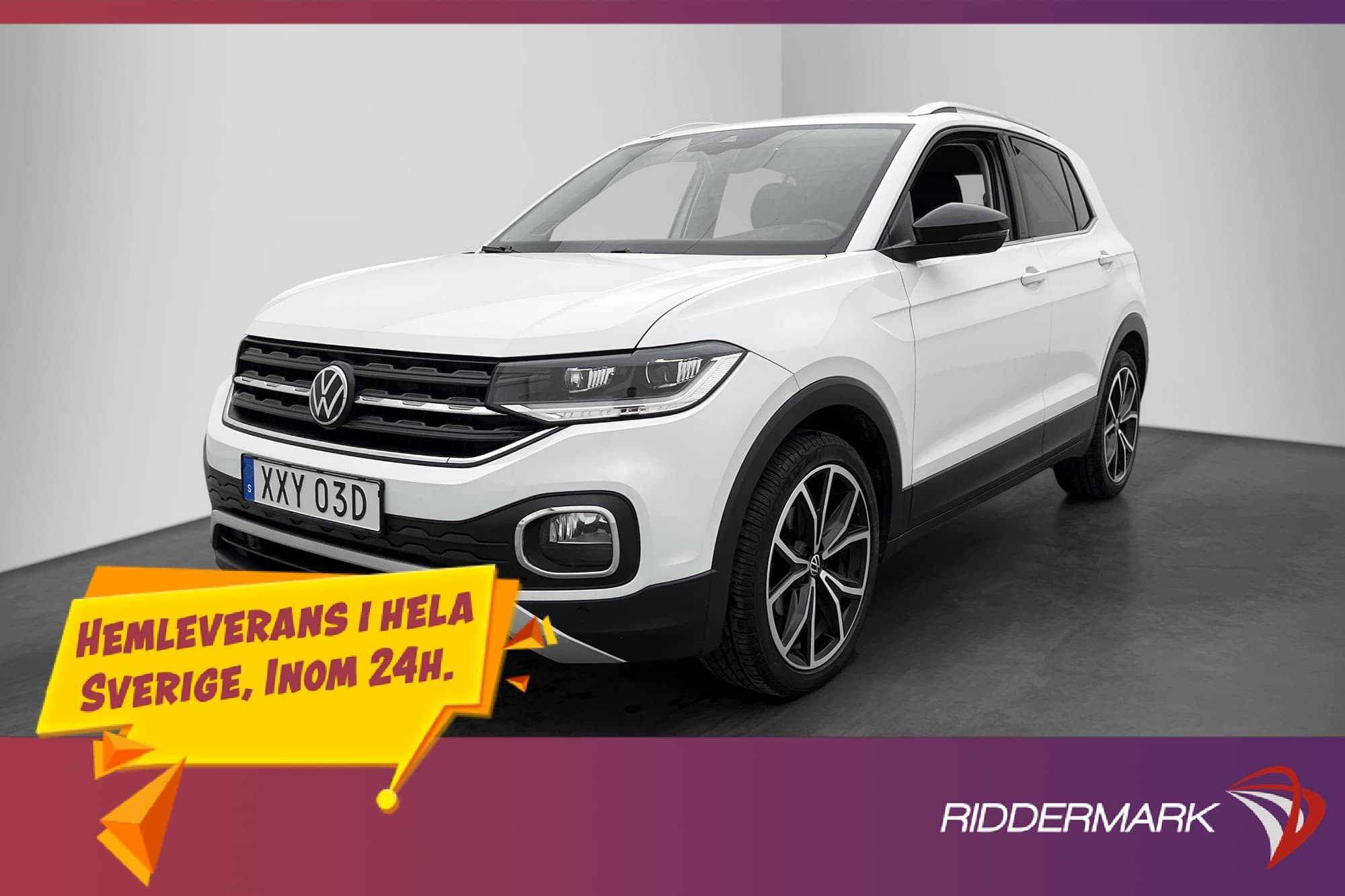 Volkswagen T-Cross 1.0 TSI 110hk GT Kamera Halvskinn CarPlay