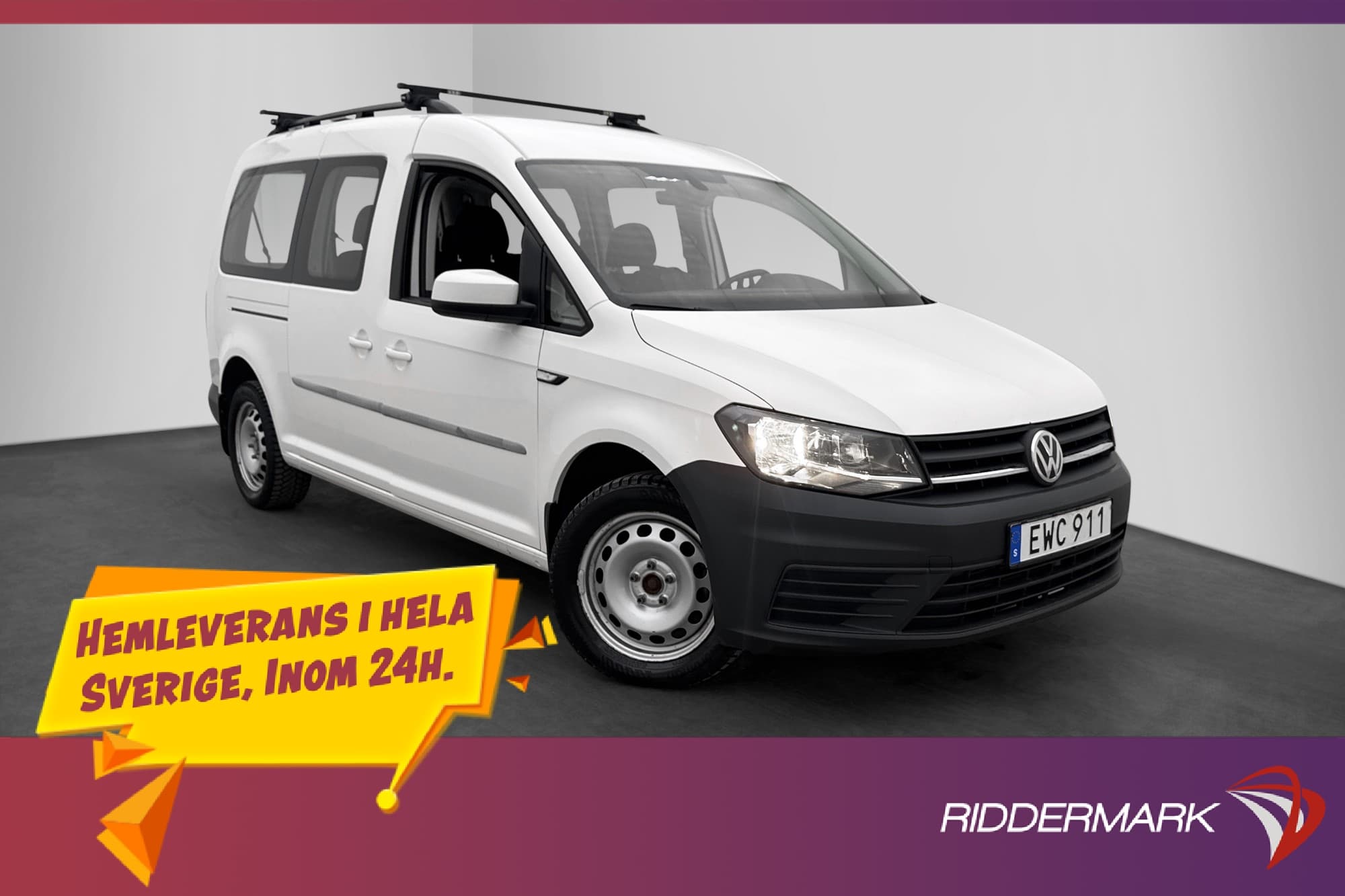 Volkswagen Caddy Maxi Life 2.0TDI Värmare Drag 5-Sits Moms