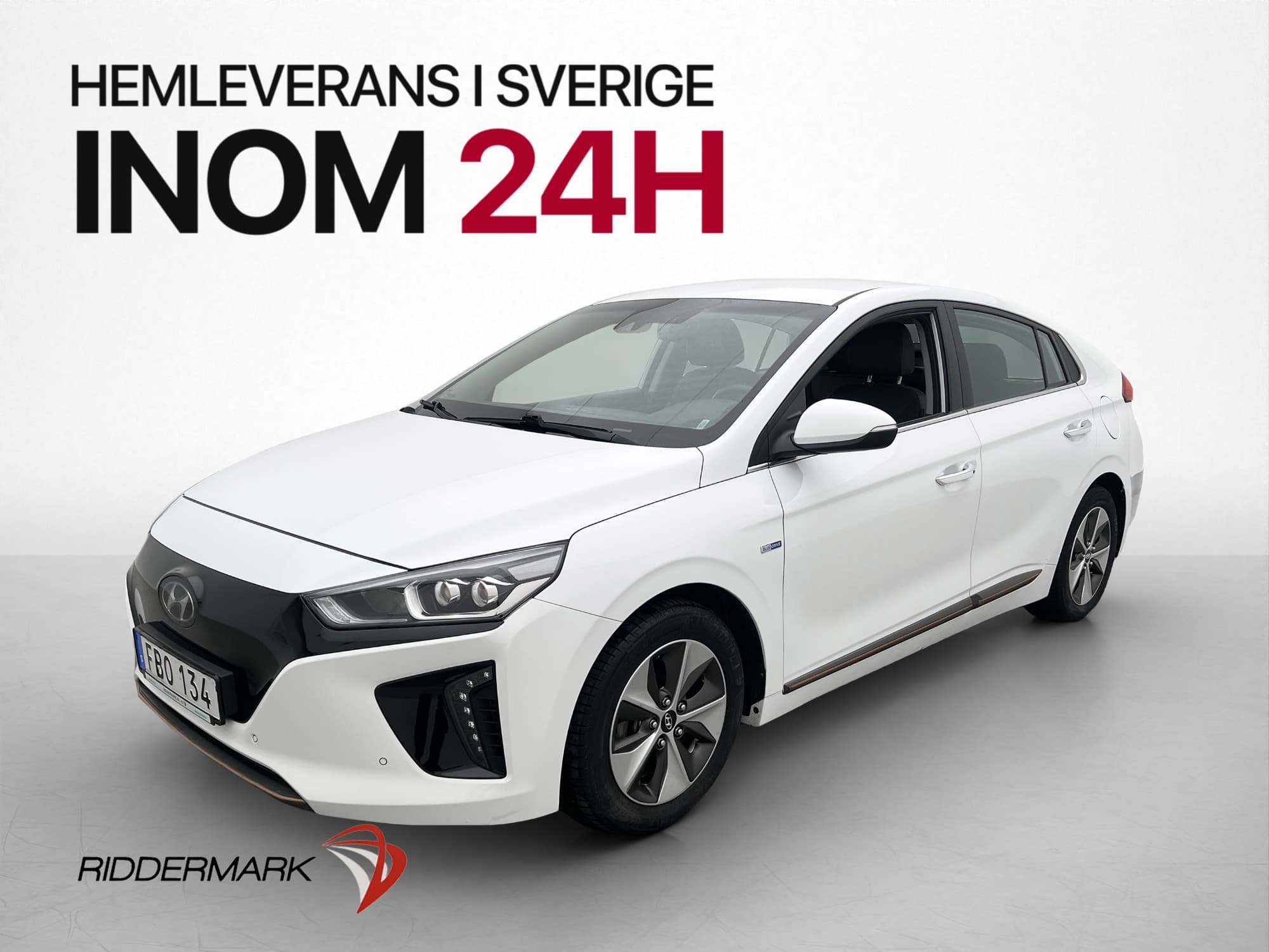 Hyundai Ioniq 28 kWh Premium Plus Kamera Navi Skinn Elstol