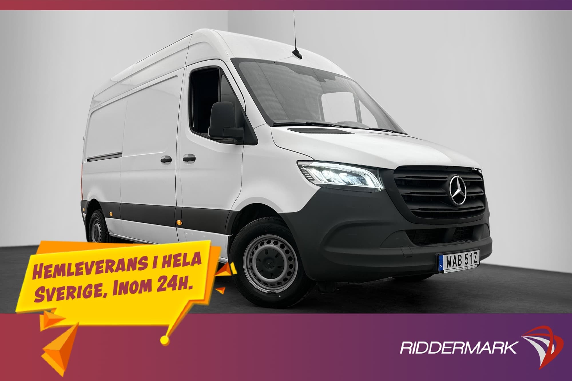 Mercedes-Benz Sprinter L2H2 315 Värm Drag B-Kam CARPLAY MOMS