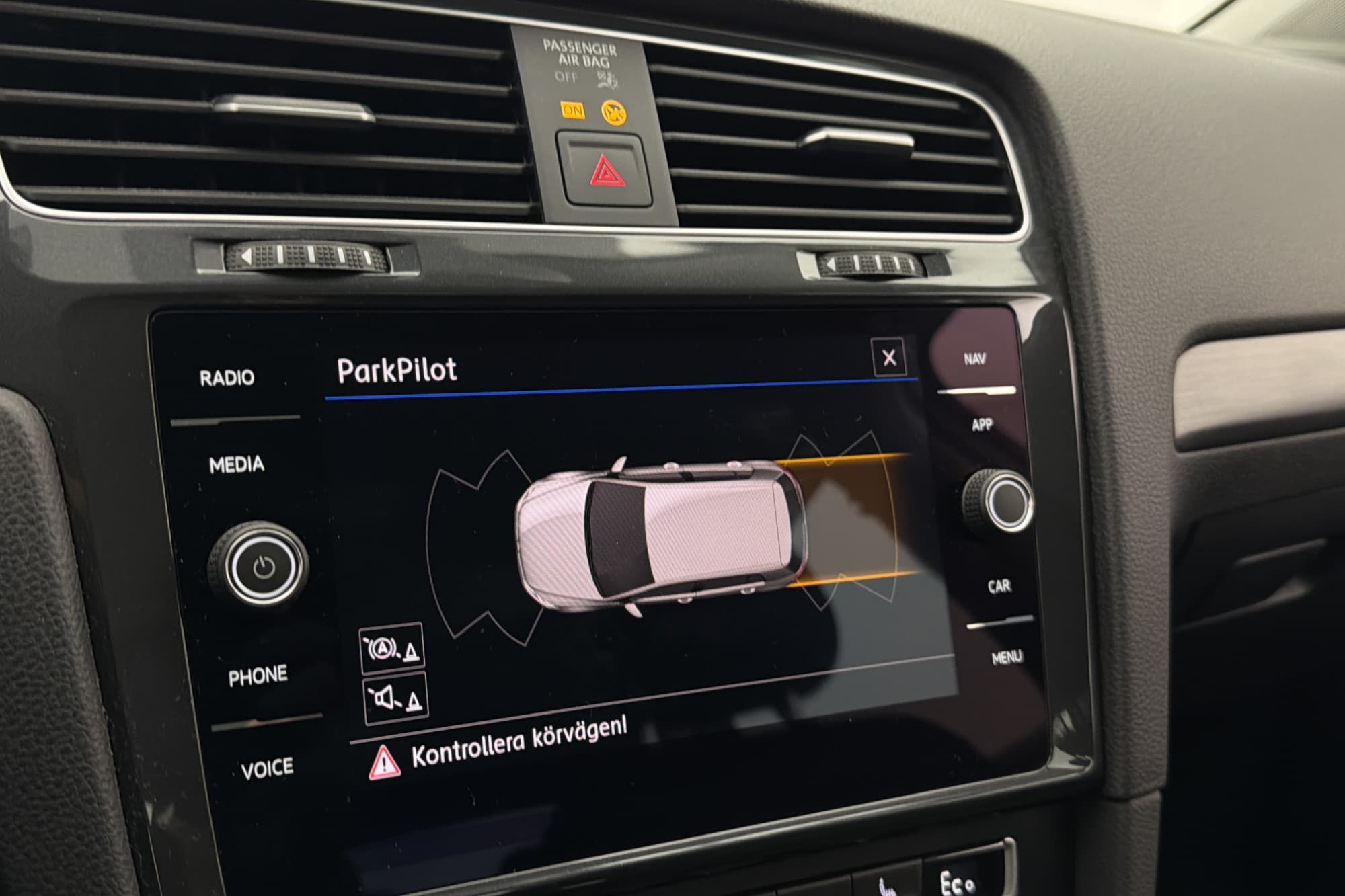 Volkswagen E-Golf Plus Värmare Cockpit Sensorer CarPlay MOMS