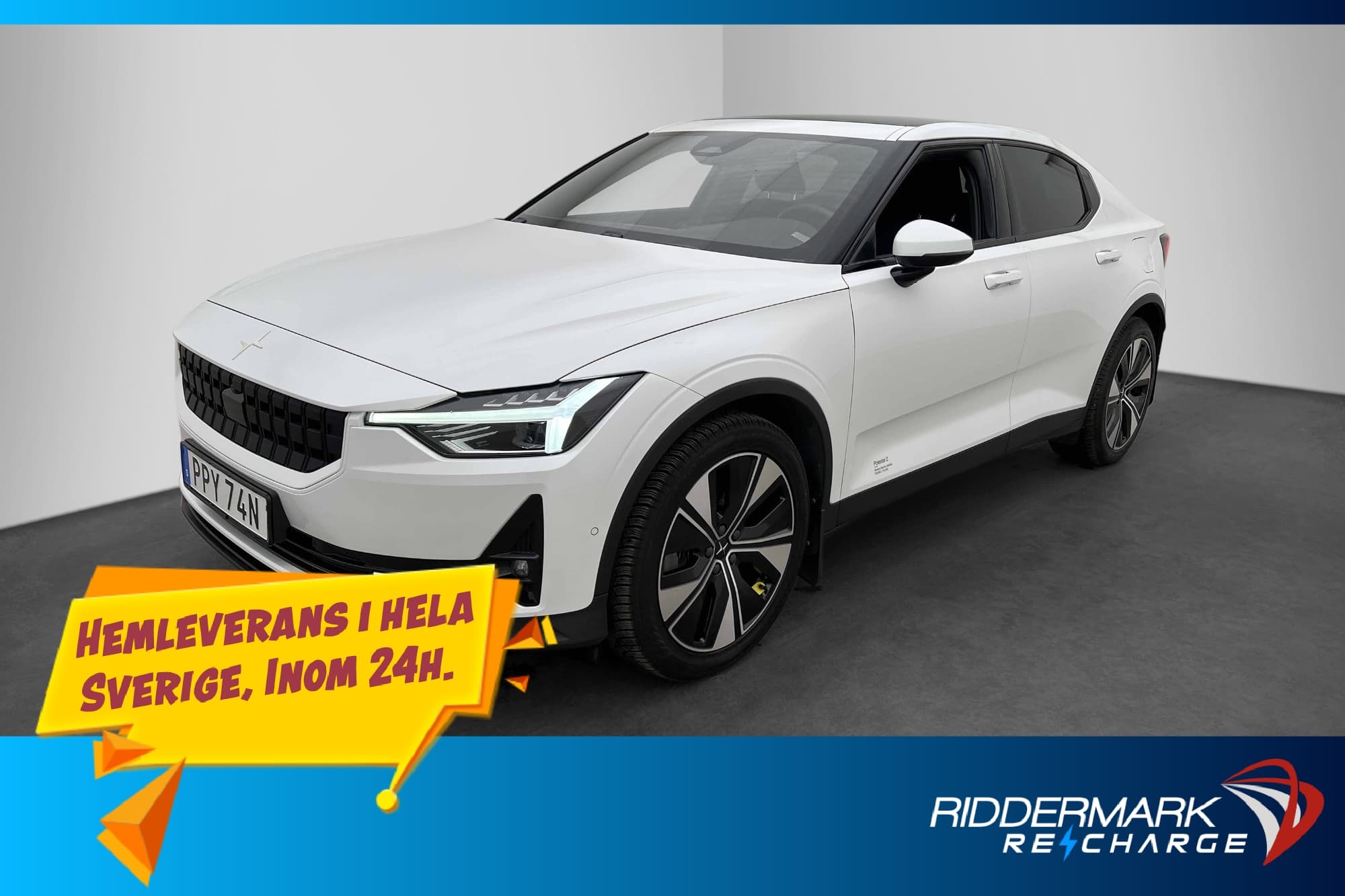 Polestar 2 Long Range Single Motor Plus Pilot Drag H/K Värm