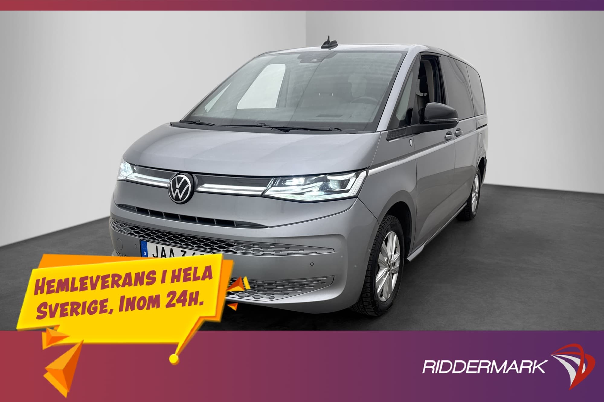 Volkswagen Multivan Lång eHybrid Plus Värm Pano El-Dörr MOMS