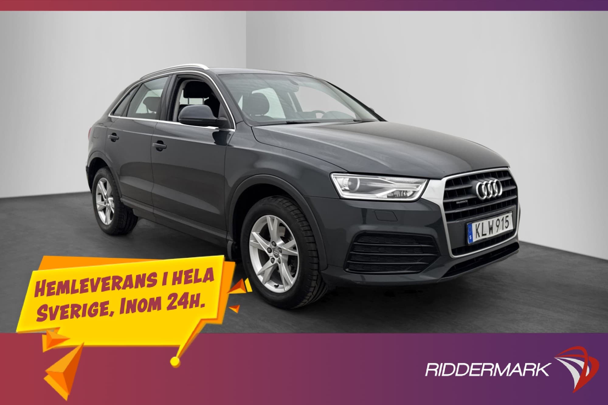 Audi Q3 2.0 TDI Quattro 150hk Dragkrok Keyless P-Sensorer